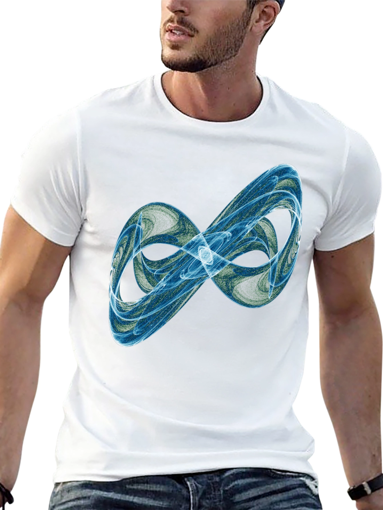 Abstract Infinity Black T-Shirt