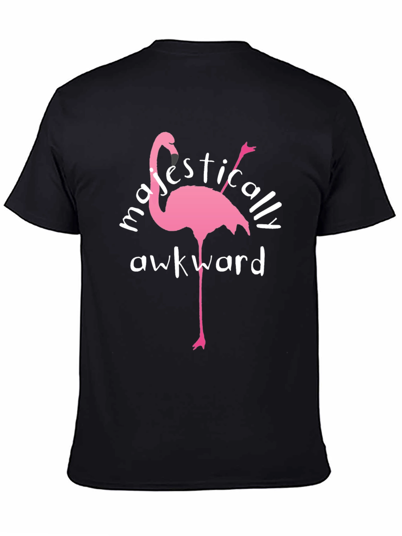 Majestically Awkward Flamingo Graphic Tee