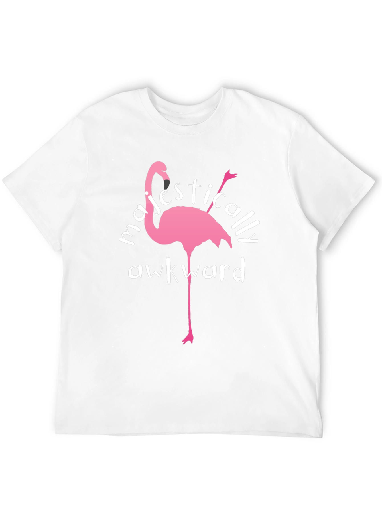 Majestically Awkward Flamingo Graphic Tee