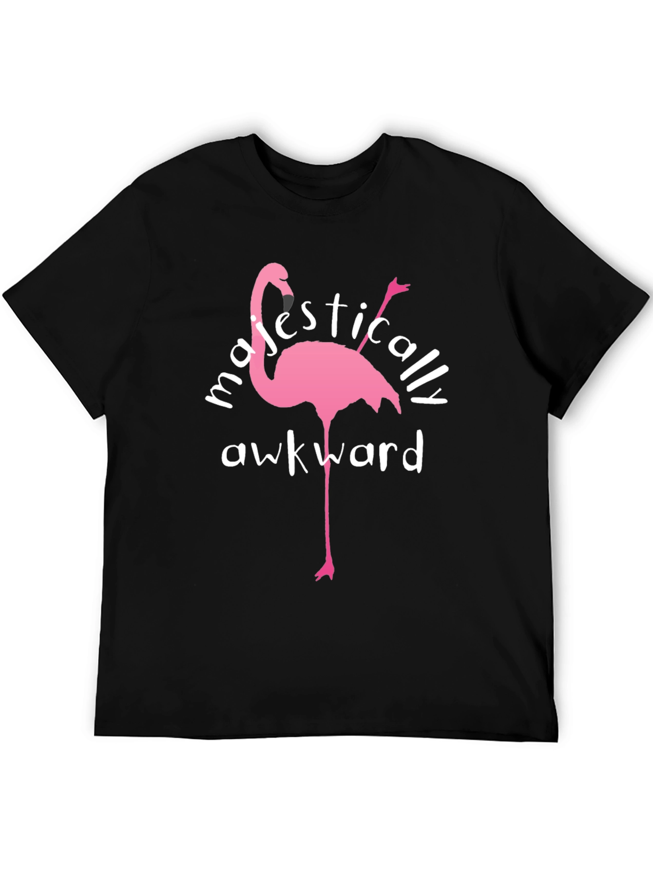 Majestically Awkward Flamingo Graphic Tee