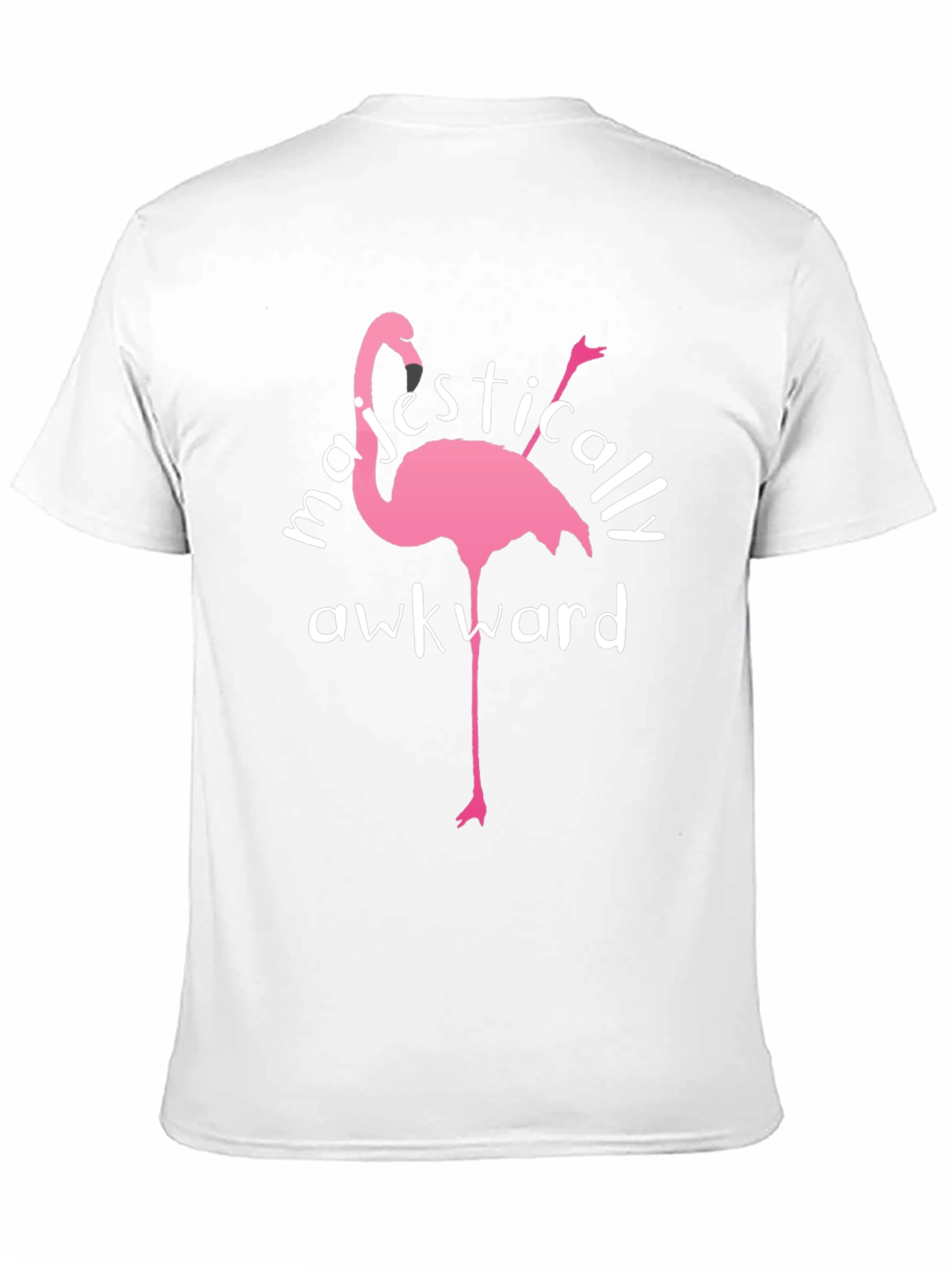 Majestically Awkward Flamingo Graphic Tee