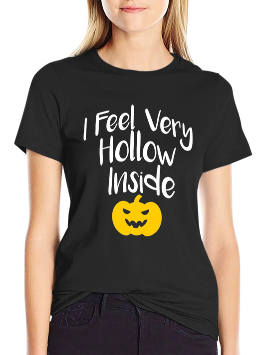 I Feel Hollow Inside Halloween Pumpkin T-Shirt