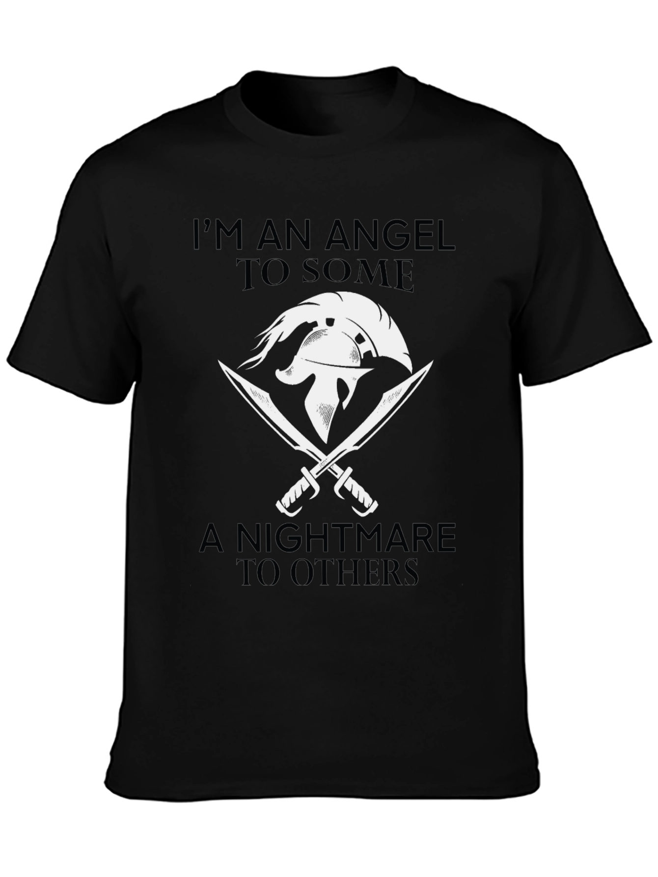 Angel Nightmare Graphic T-Shirt - Mens Black Tee