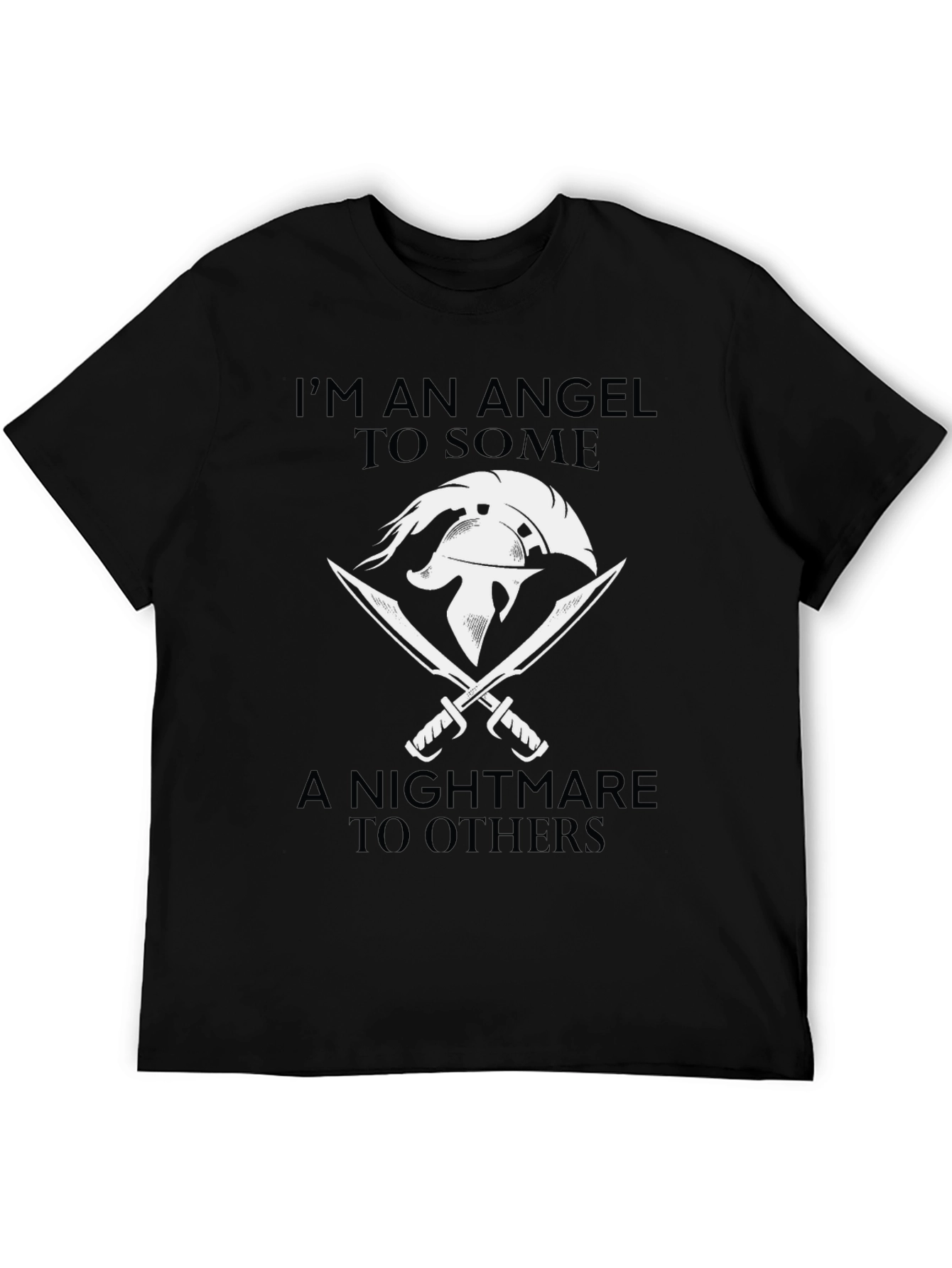 Angel Nightmare Graphic T-Shirt - Mens Black Tee