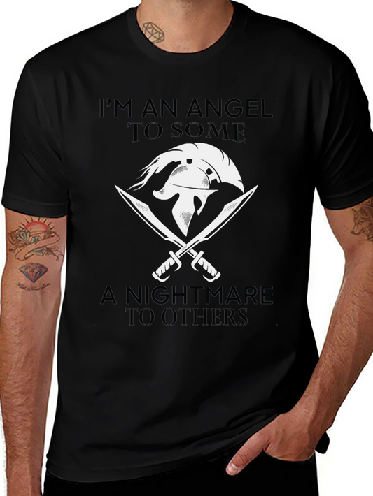 Angel Nightmare Graphic T-Shirt - Mens Black Tee