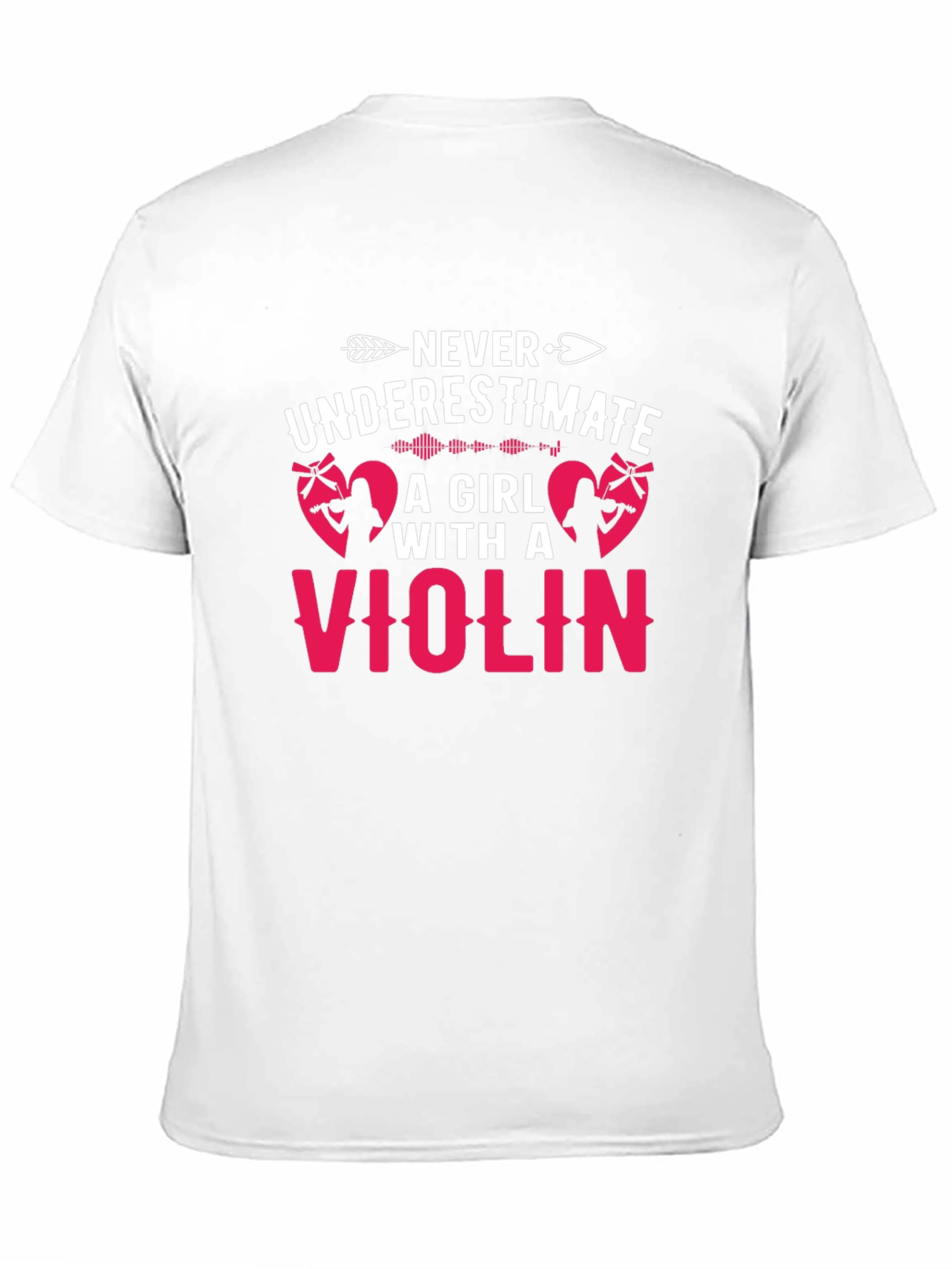 Never Underestimate Violin Girl T-Shirt