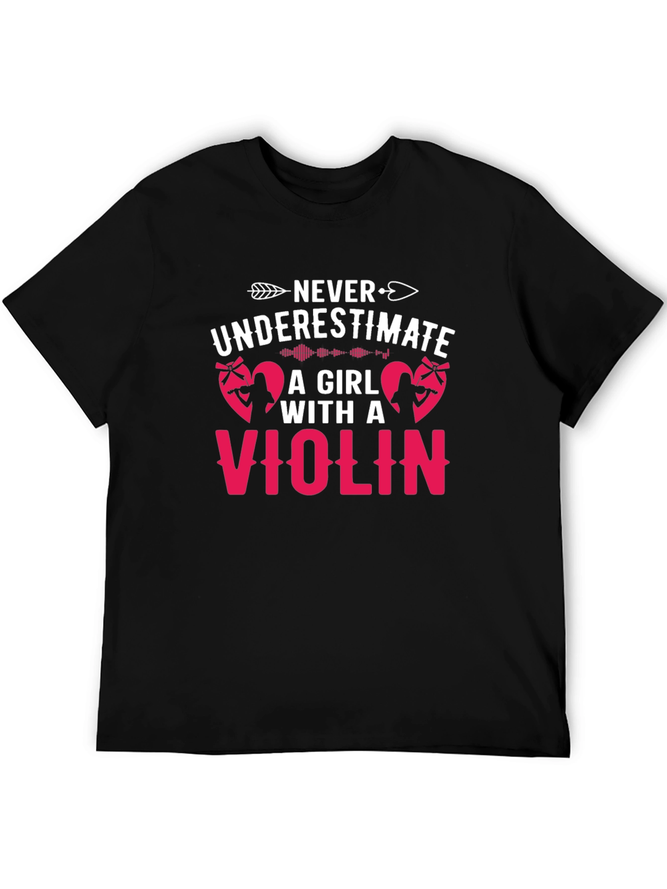 Never Underestimate Violin Girl T-Shirt