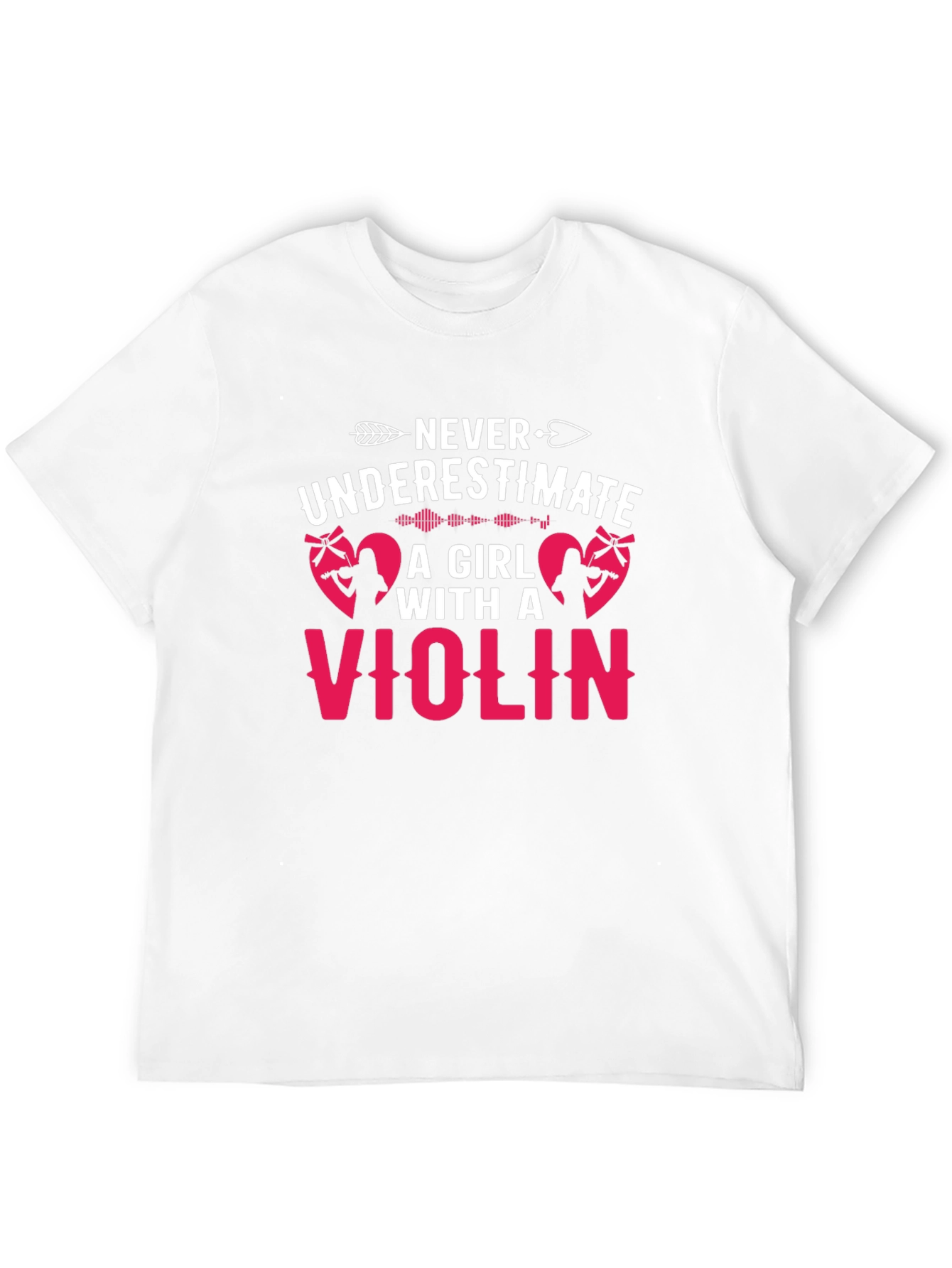 Never Underestimate Violin Girl T-Shirt