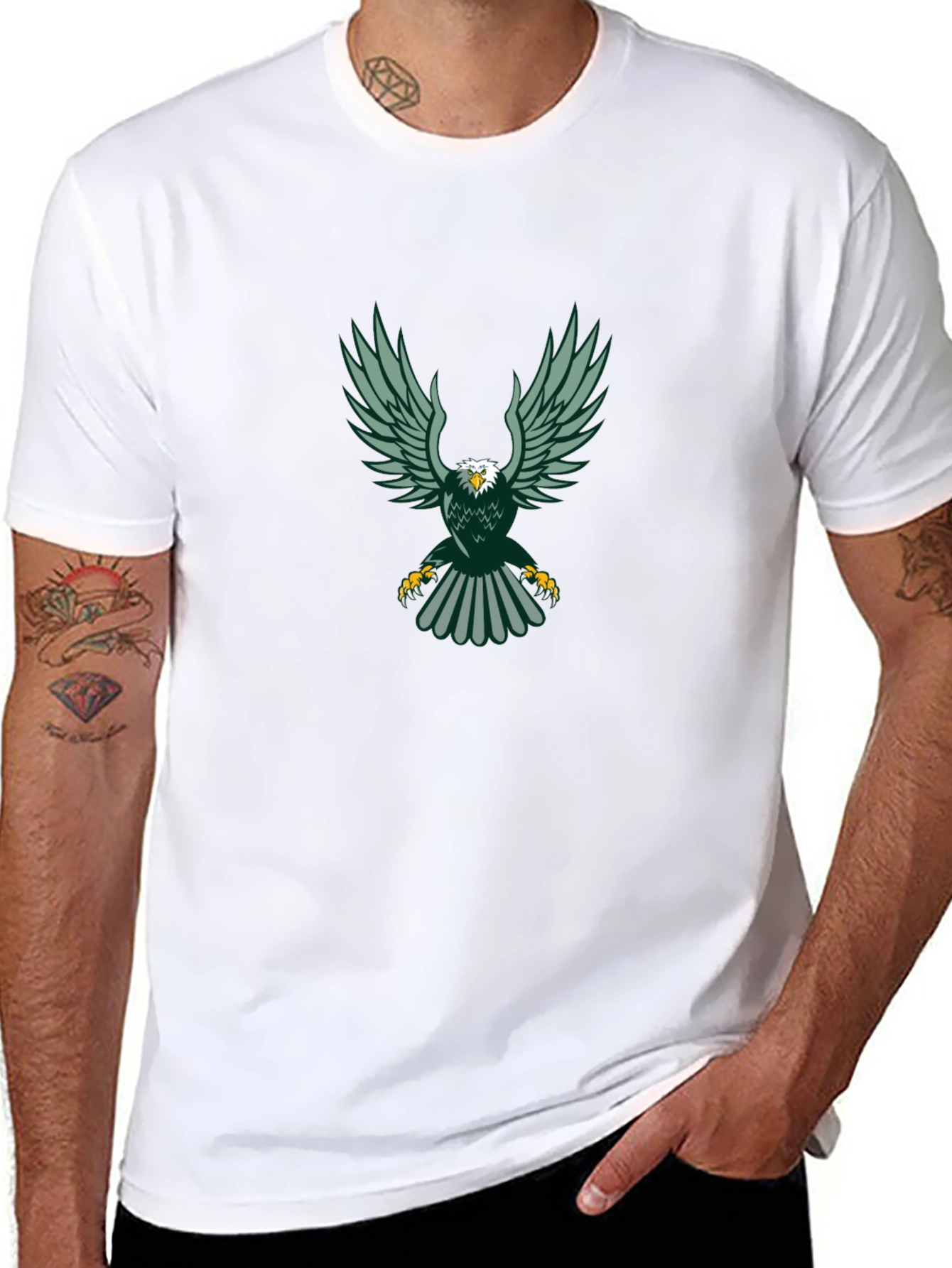 Eagle Graphic Black Tee - Stylish & Bold Design