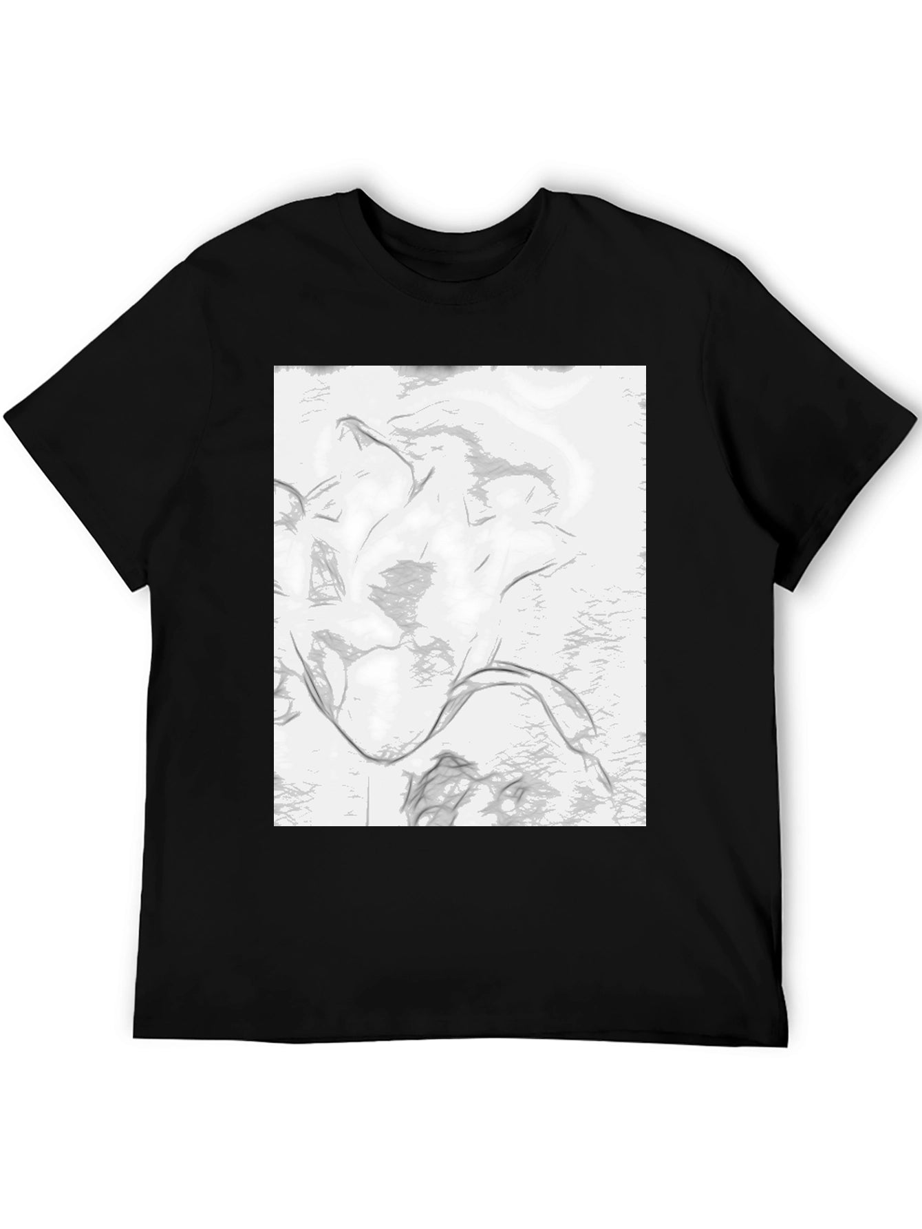 Abstract Design Black T-Shirt