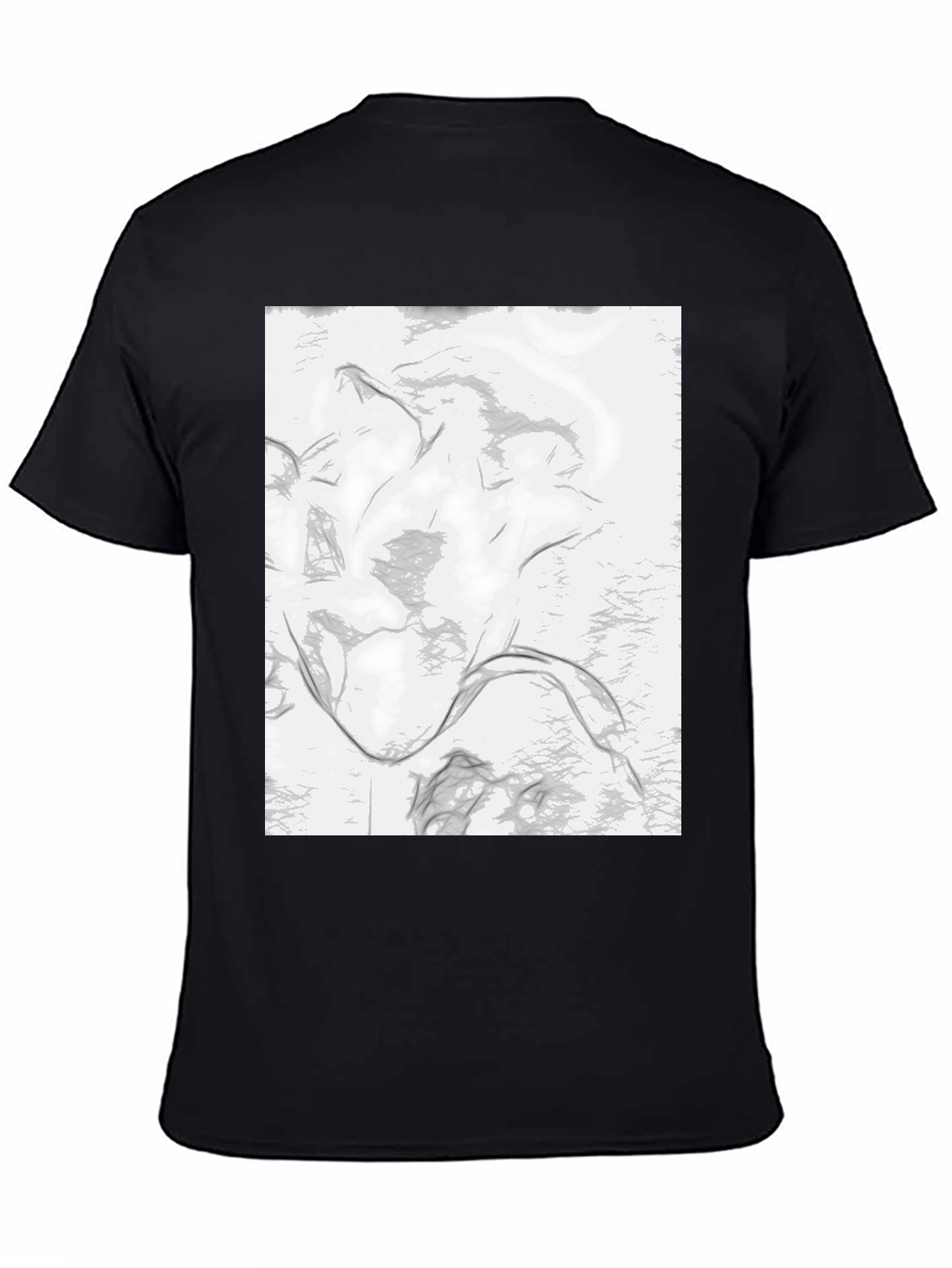 Abstract Design Black T-Shirt