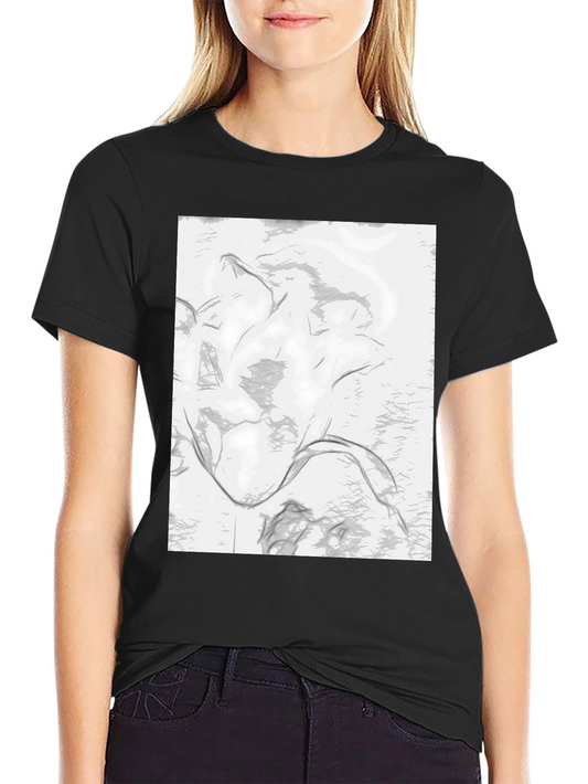 Abstract Design Black T-Shirt
