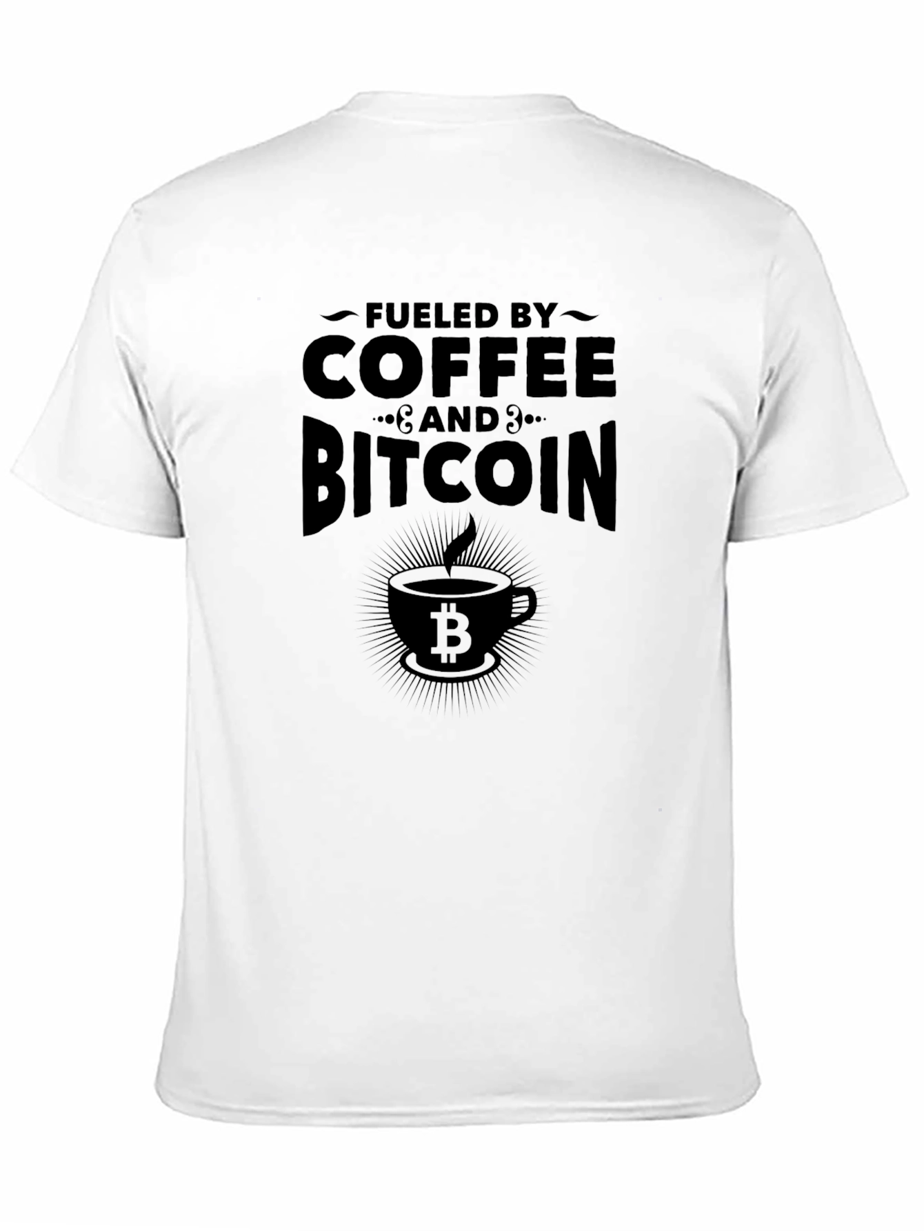 Fueled by Coffee & Bitcoin Black T-Shirt