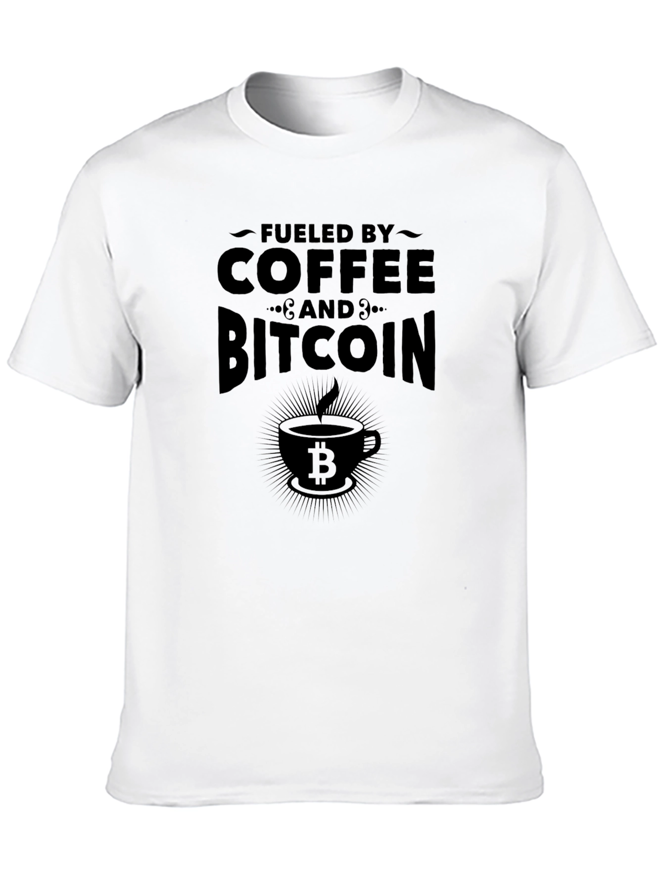 Fueled by Coffee & Bitcoin Black T-Shirt