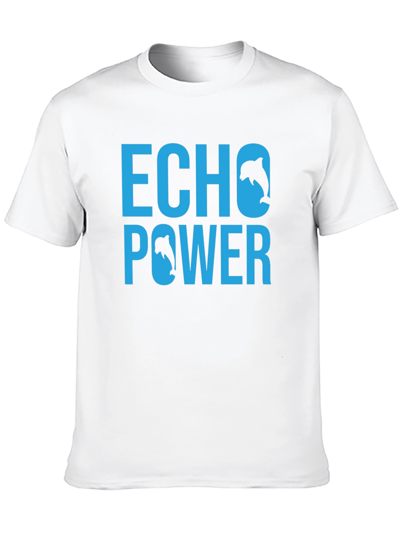 Echo Power Dolphin Graphic T-Shirt - Black