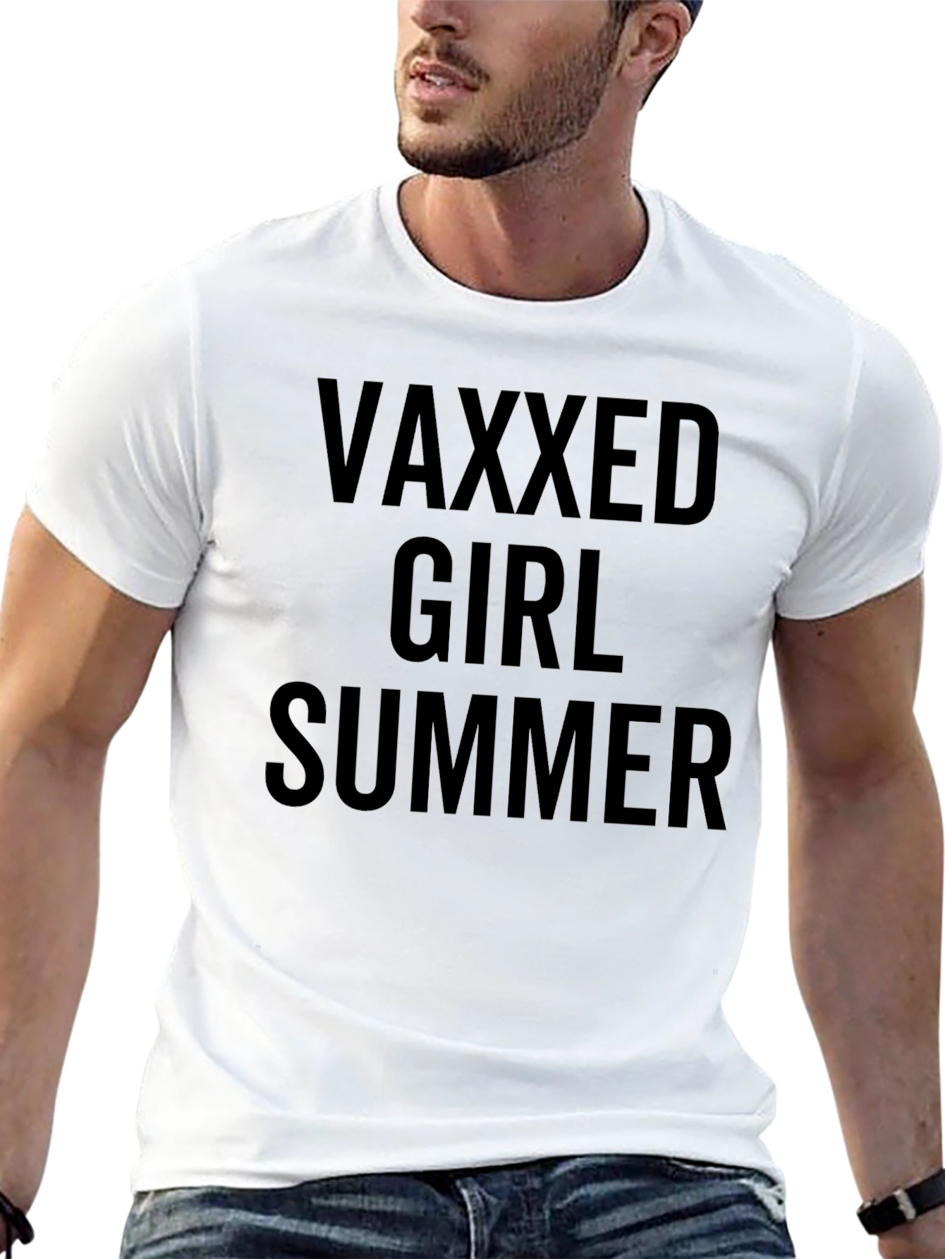 Vaxxed Girl Summer T-Shirt - Black