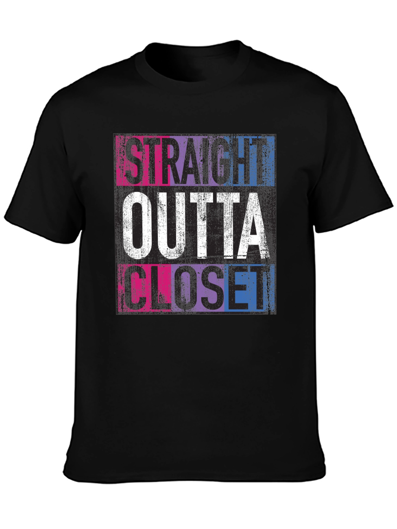 Straight Outta Closet Bi Pride T-Shirt