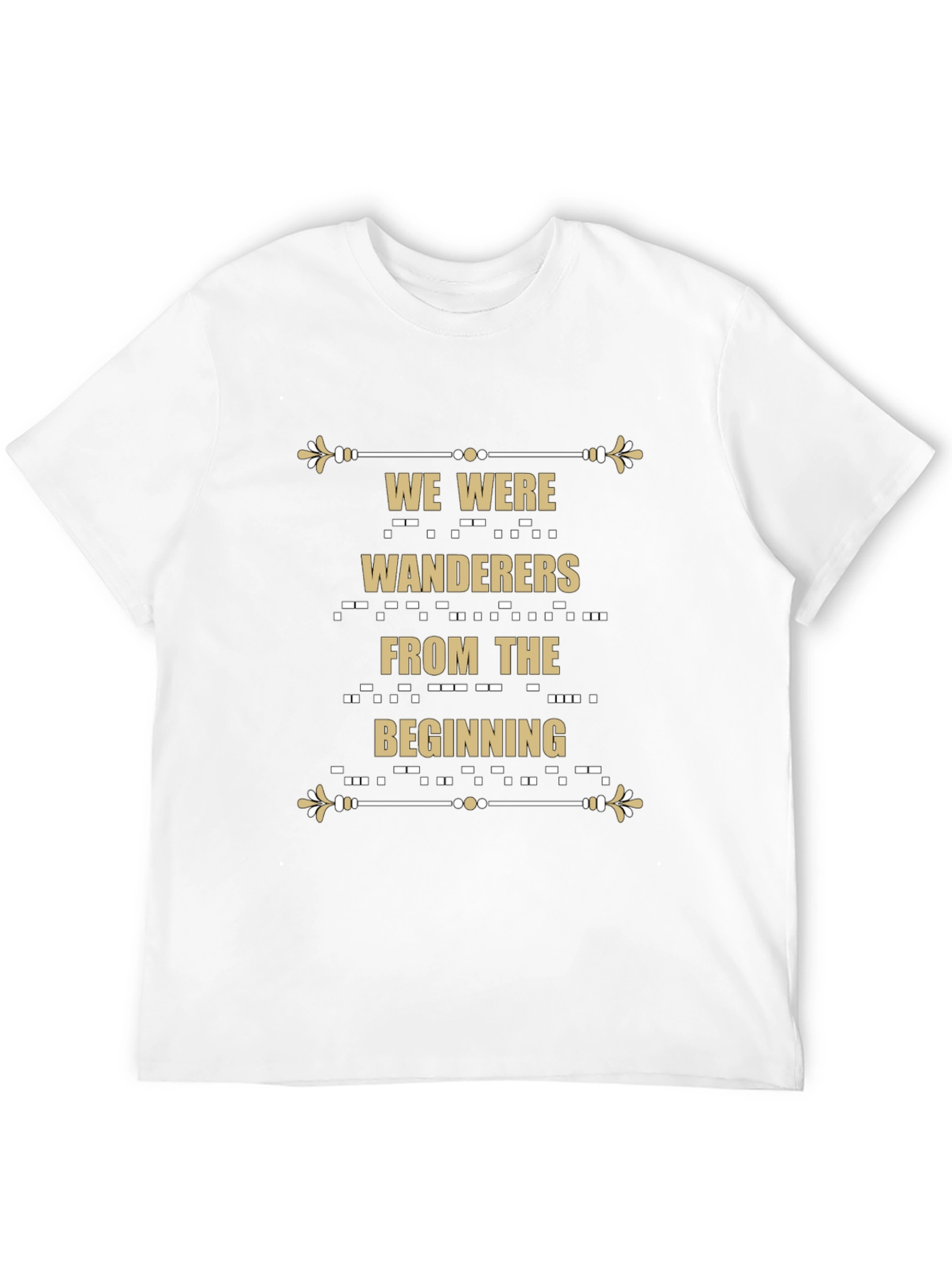 Wanderers Graphic Tee - Stylish Morse Code Design