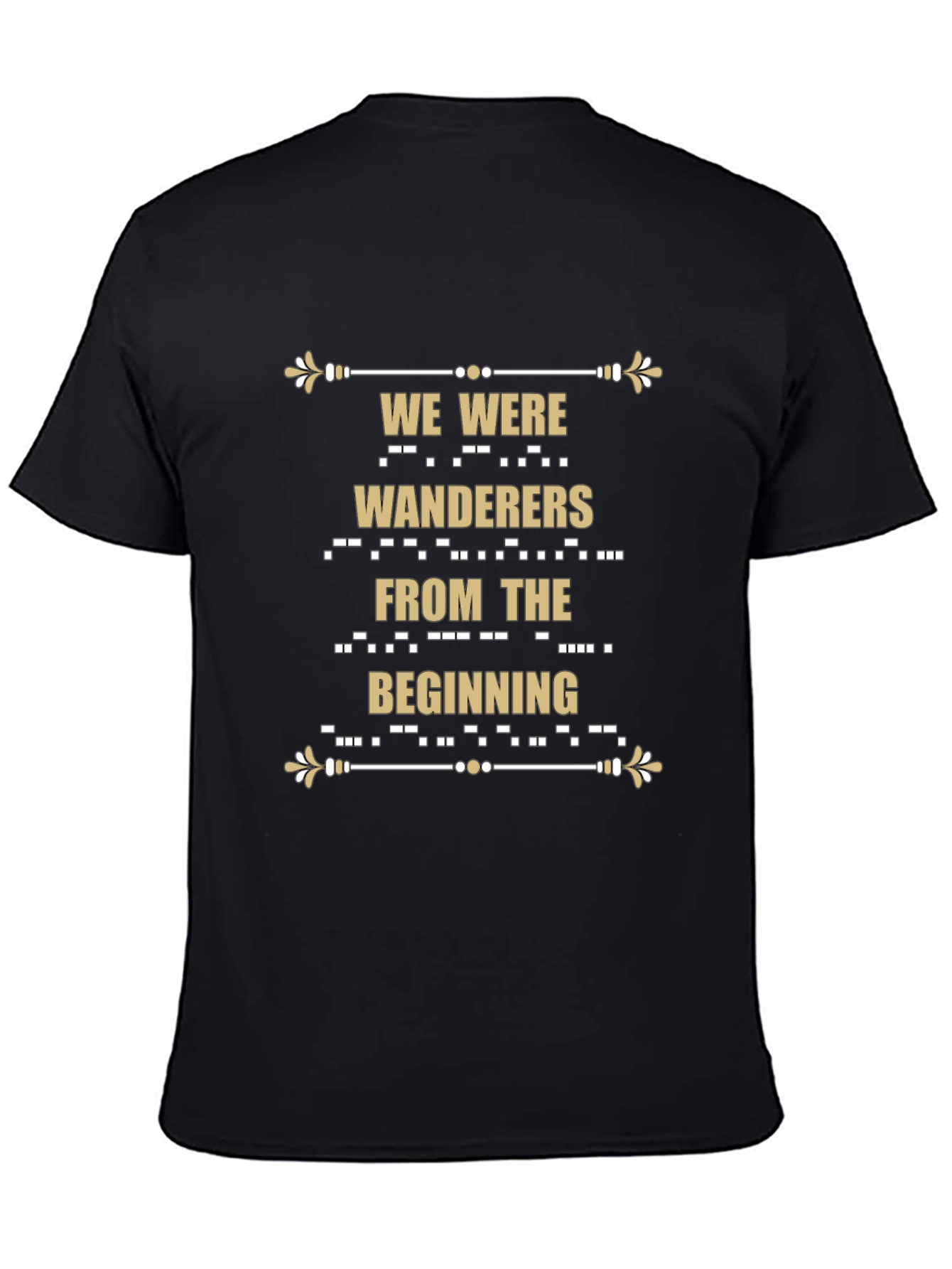 Wanderers Graphic Tee - Stylish Morse Code Design