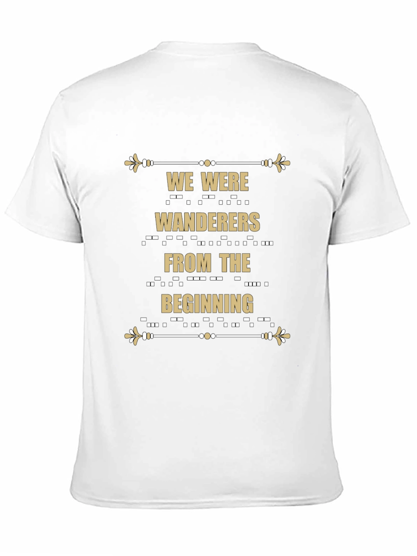 Wanderers Graphic Tee - Stylish Morse Code Design