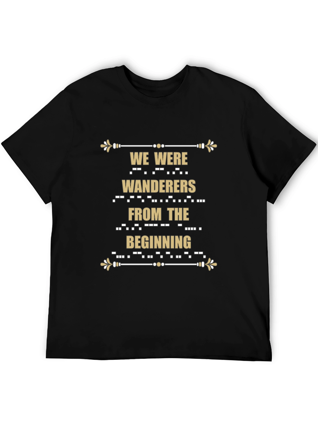 Wanderers Graphic Tee - Stylish Morse Code Design