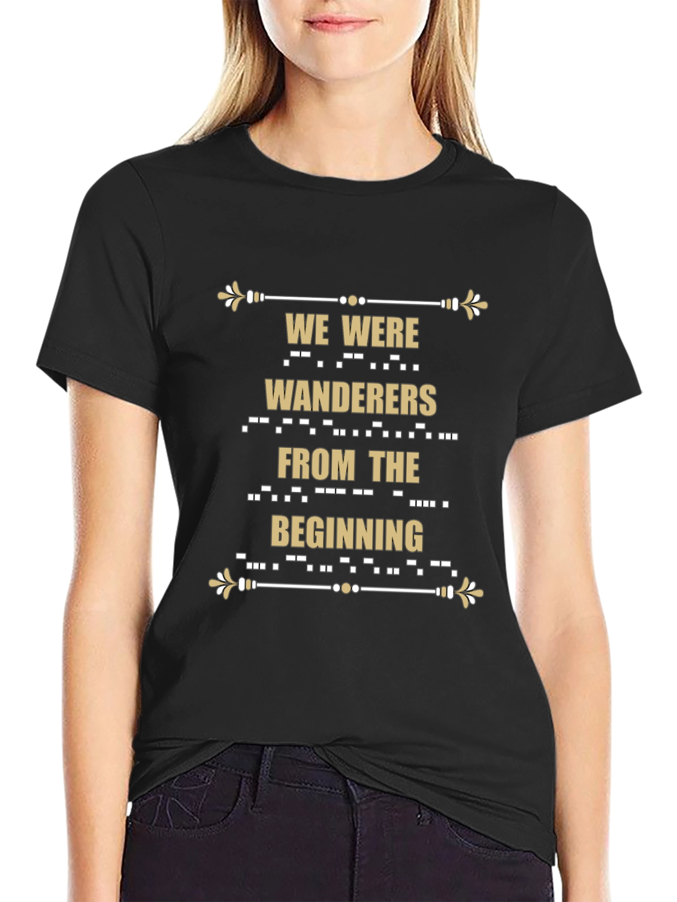 Wanderers Graphic Tee - Stylish Morse Code Design