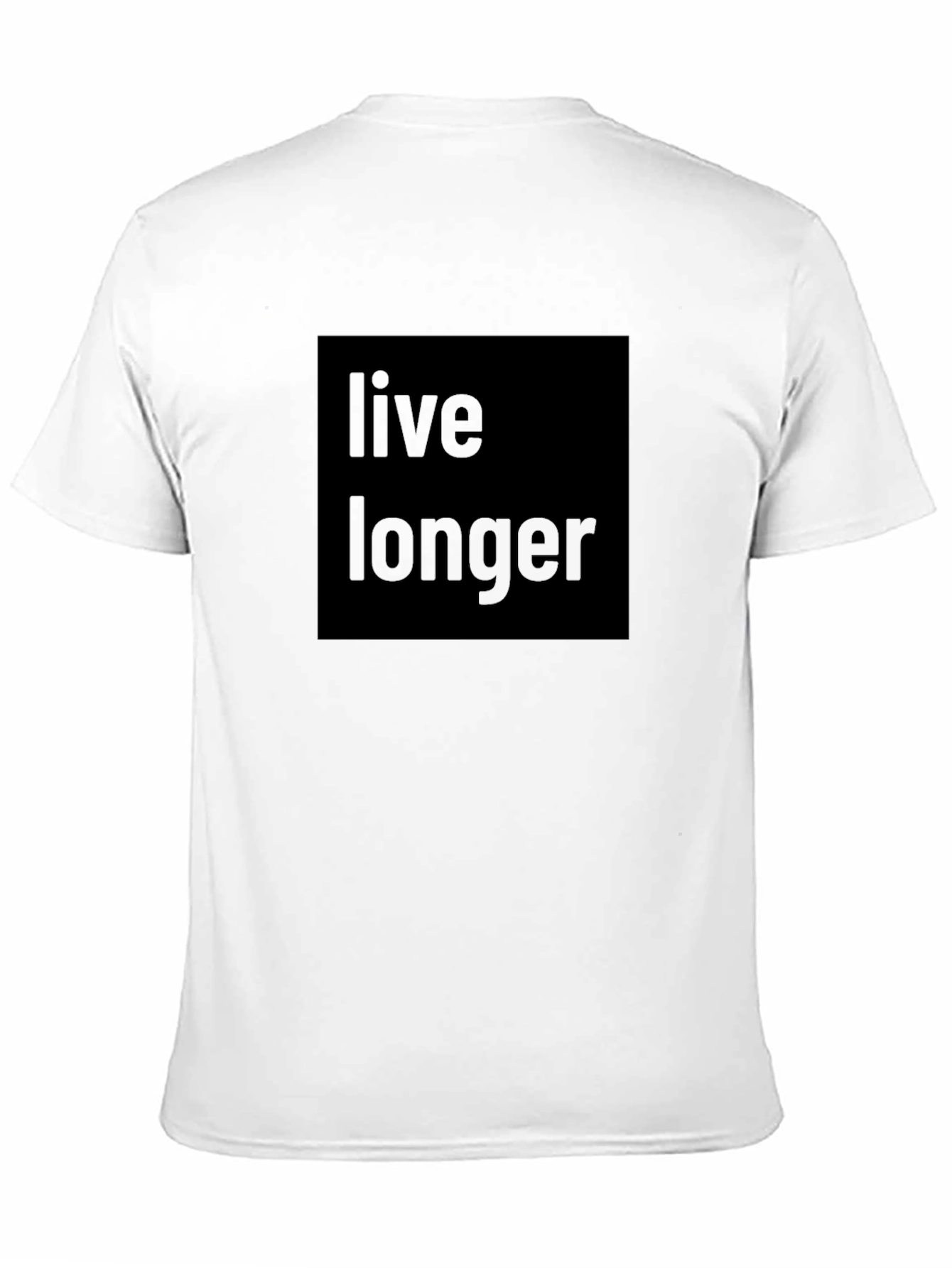 Live Longer Black Tee - Classic & Comfortable