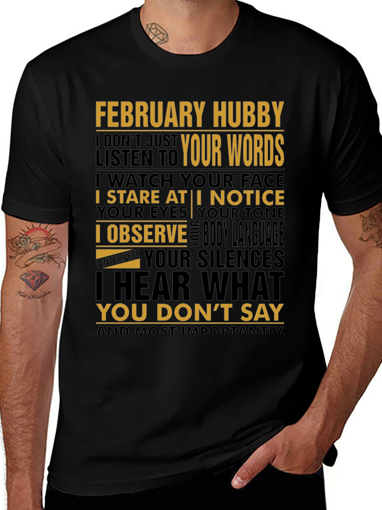 February Hubby Graphic T-Shirt