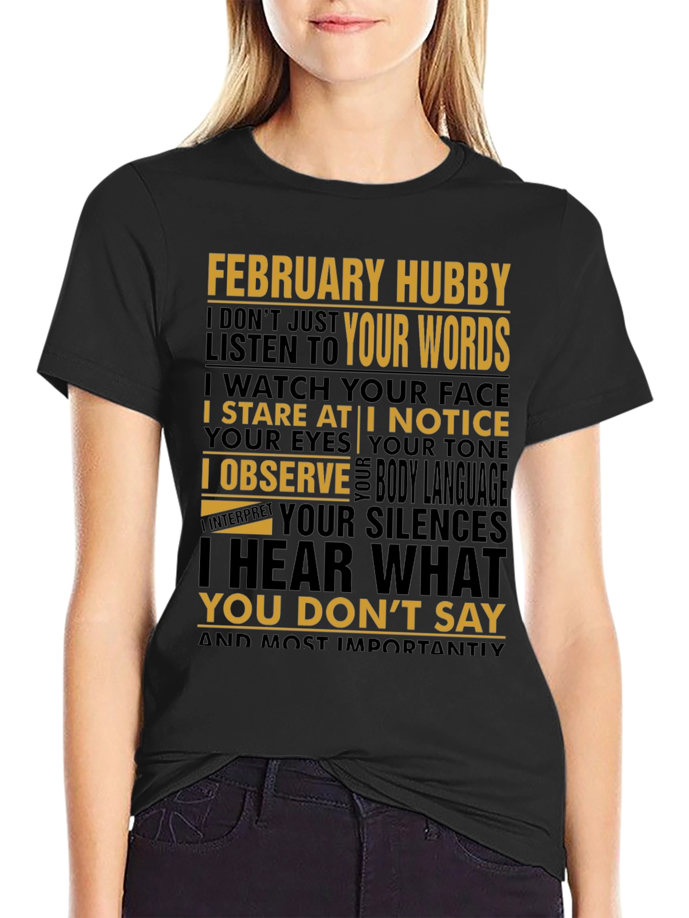 February Hubby Graphic T-Shirt