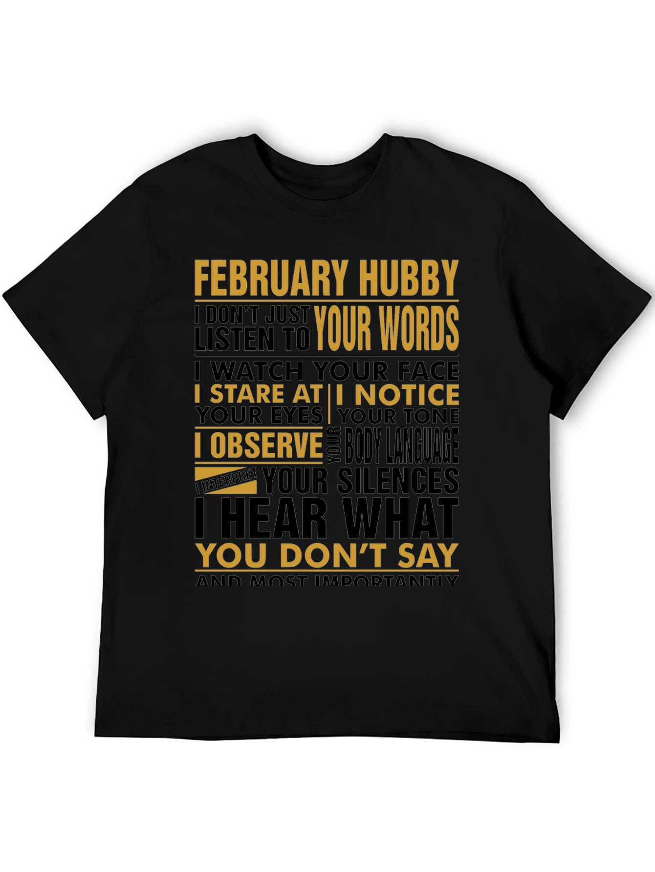 February Hubby Graphic T-Shirt