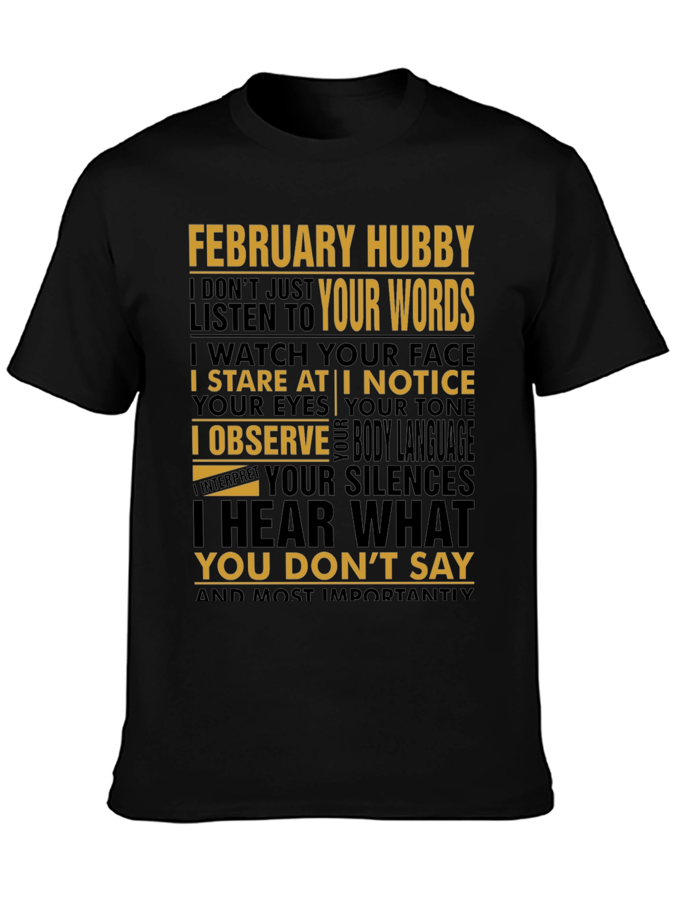 February Hubby Graphic T-Shirt