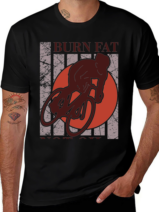 Burn Fat Not Oil Cycling T-Shirt