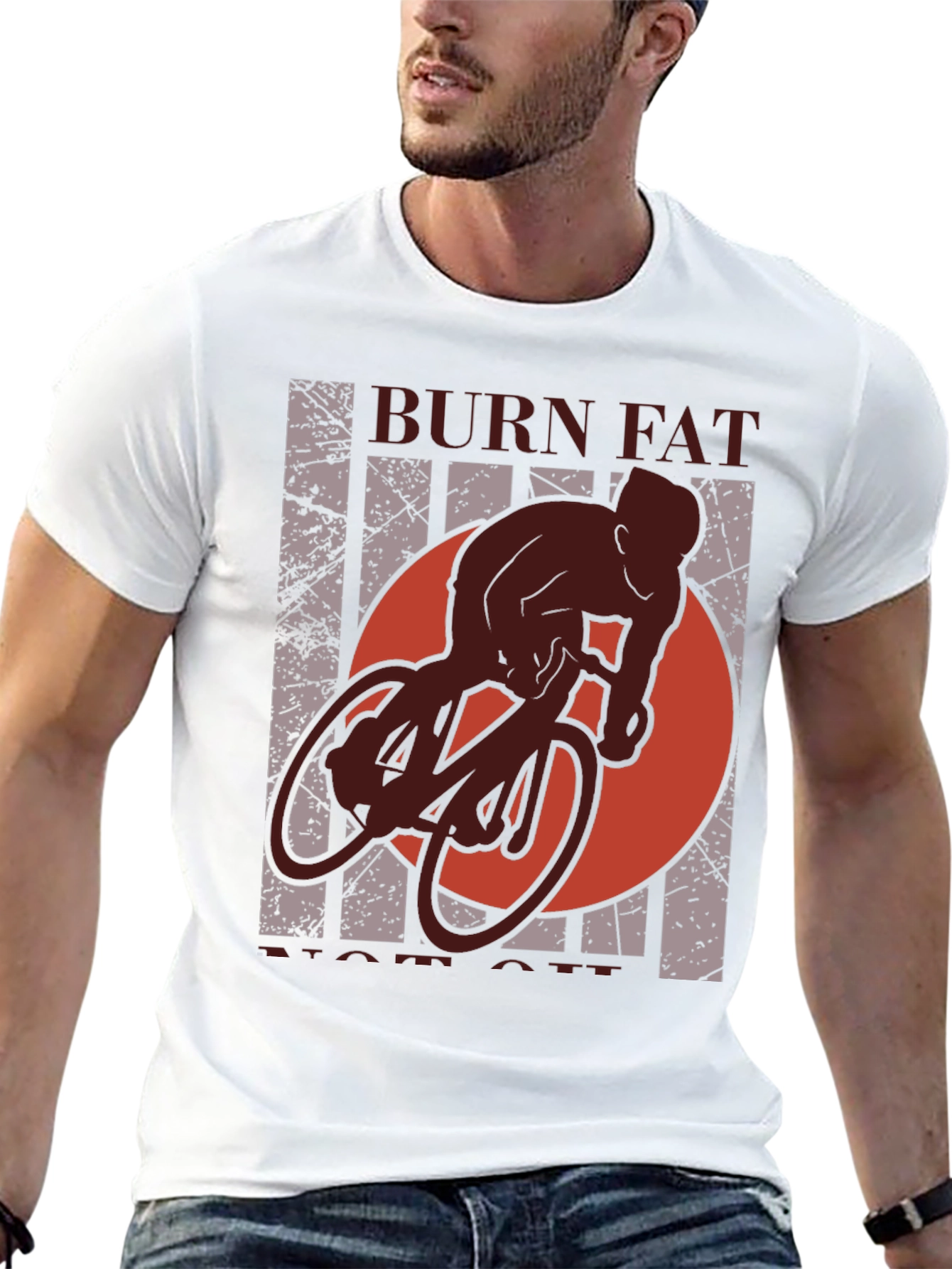 Burn Fat Not Oil Cycling T-Shirt