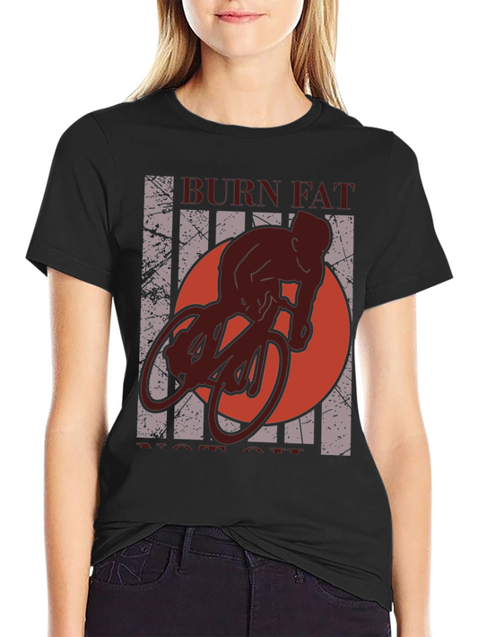 Burn Fat Not Oil Cycling T-Shirt