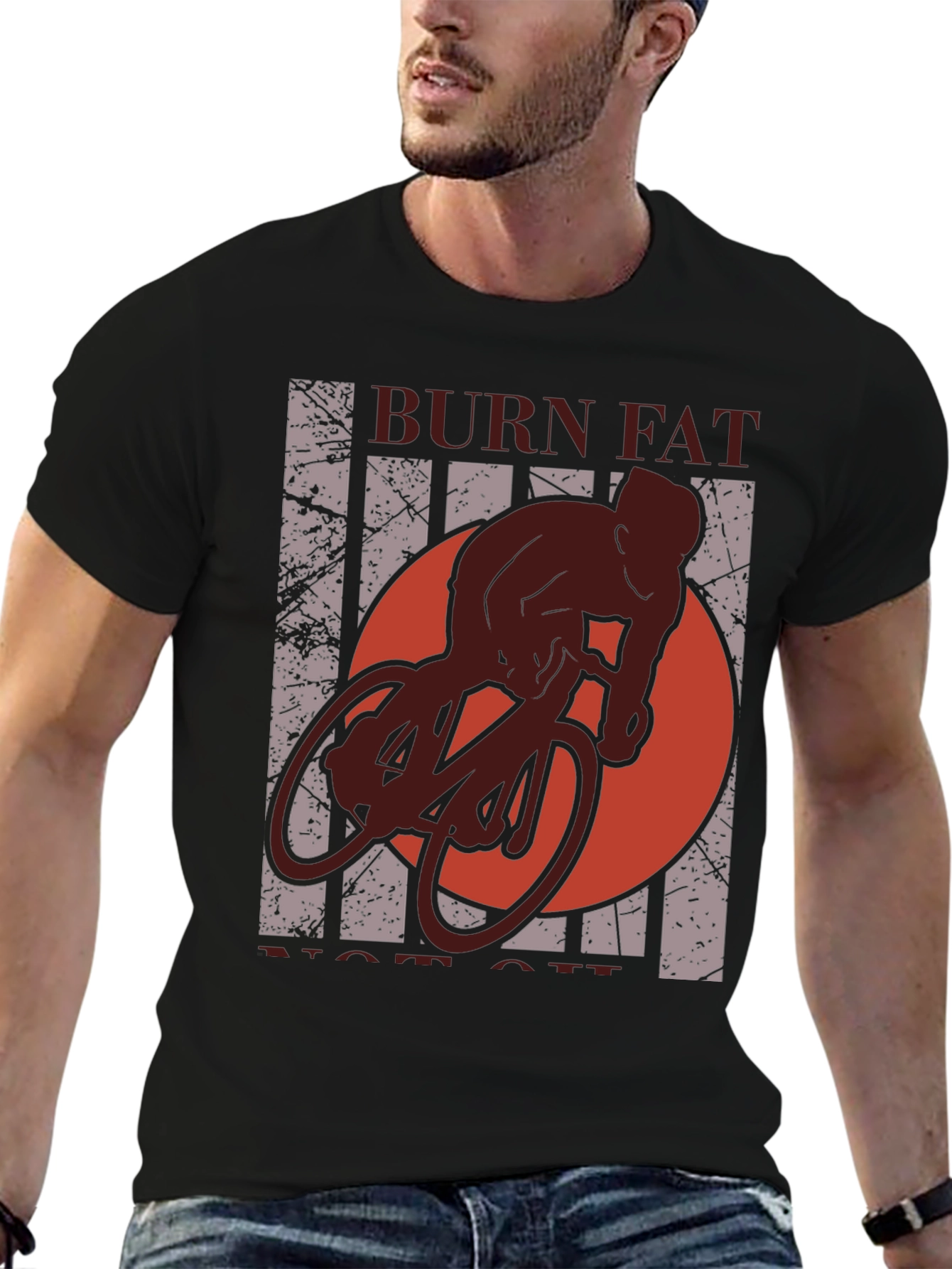 Burn Fat Not Oil Cycling T-Shirt