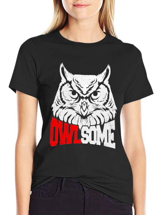Owl-some Graphic Tee - Unique Owl Design