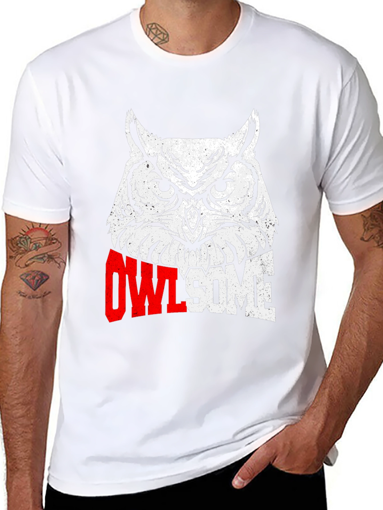 Owl-some Graphic Tee - Unique Owl Design