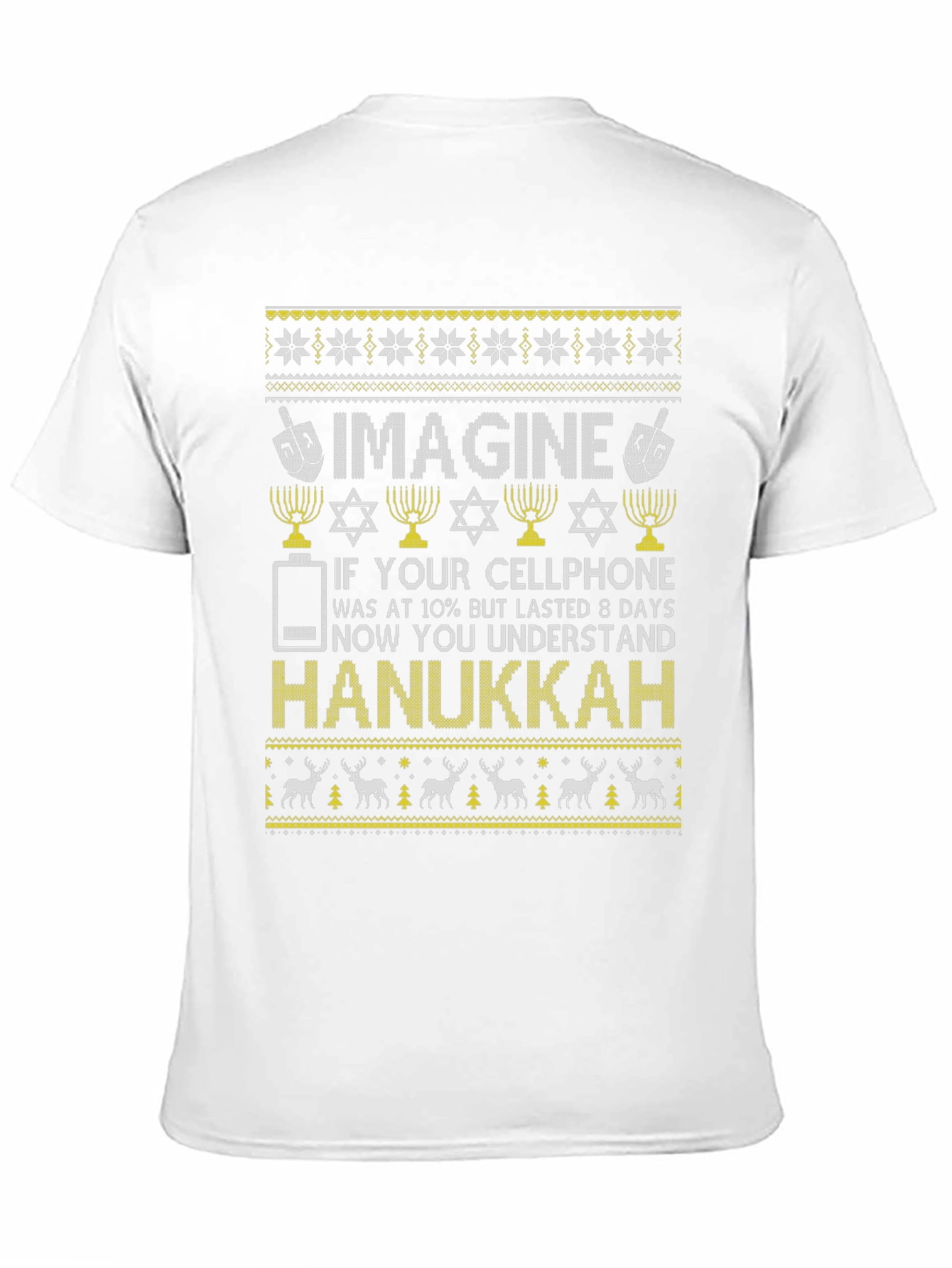 Hanukkah Cellphone Battery T-Shirt