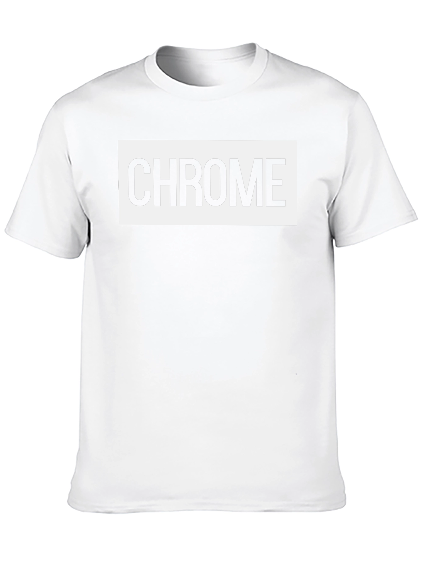 Chrome Logo Black T-Shirt - Cool & Casual