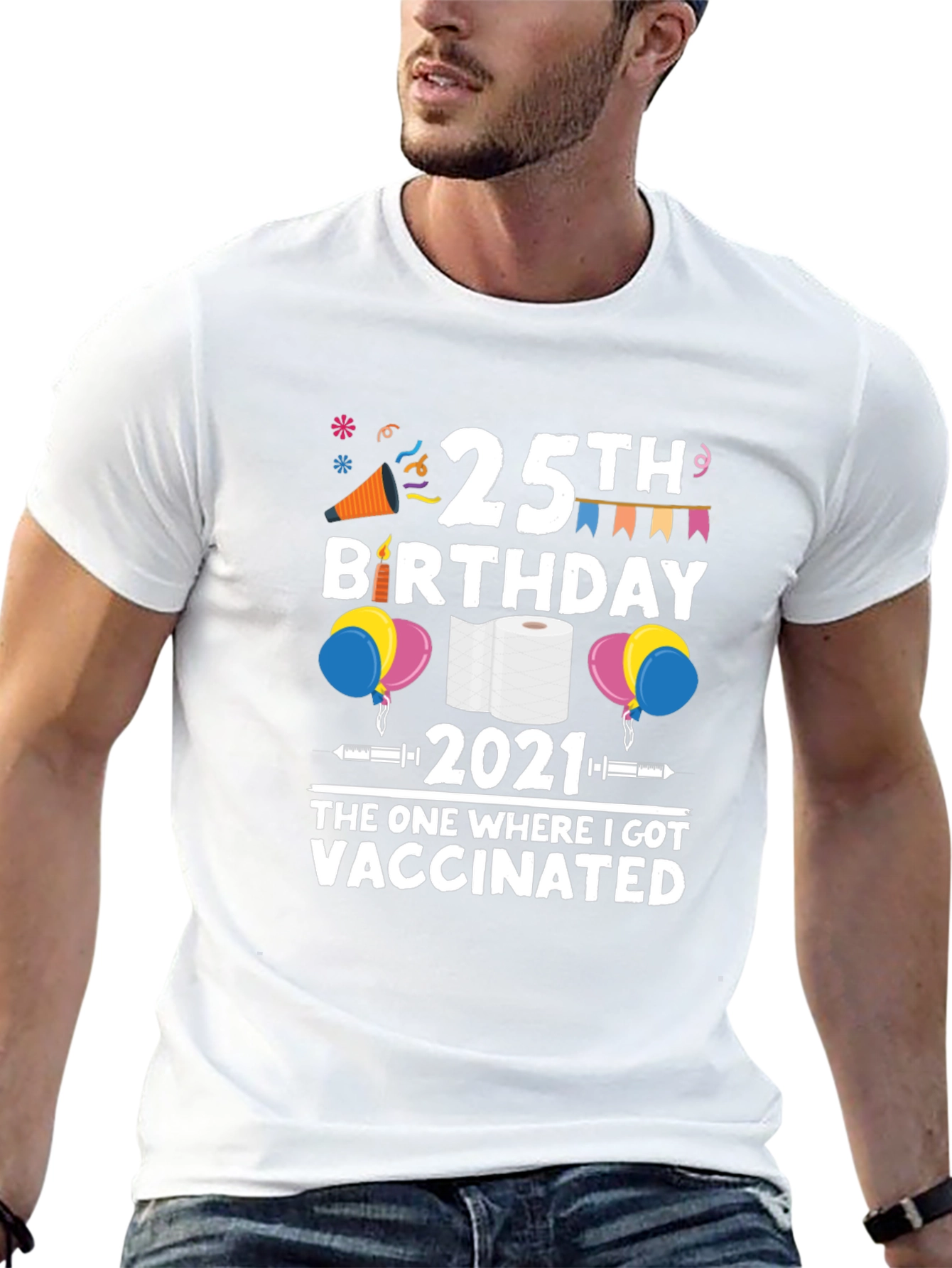 25th Birthday 2021 Vaccinated T-Shirt