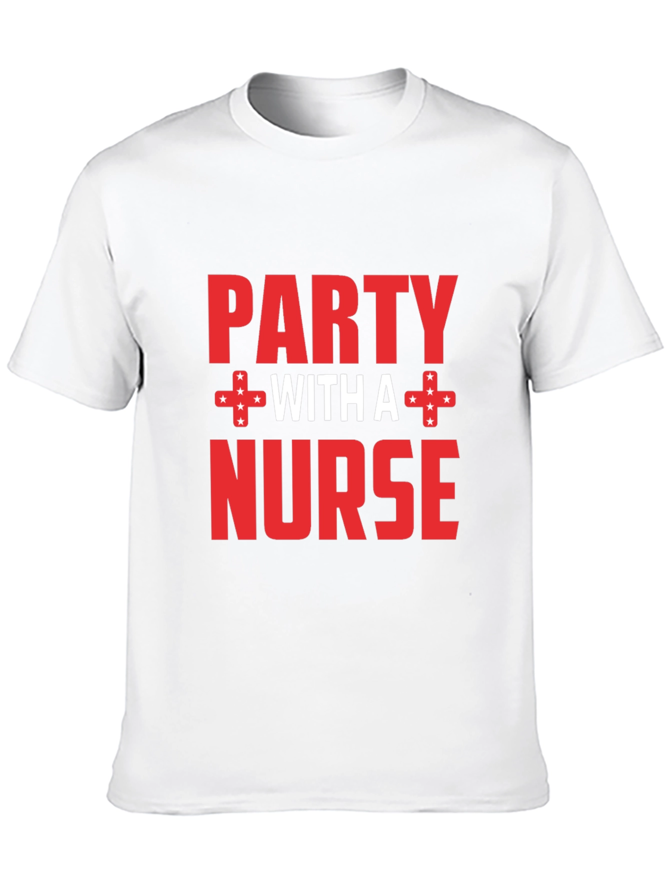 Party with a Nurse Black Graphic T-Shirt
