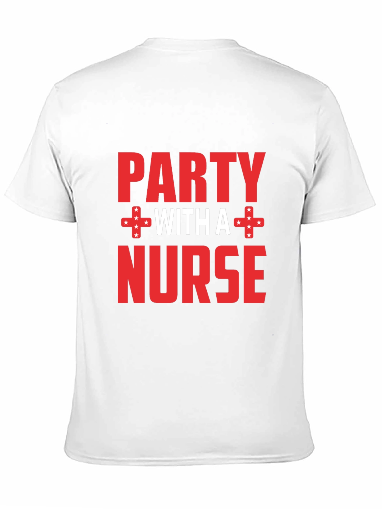 Party with a Nurse Black Graphic T-Shirt