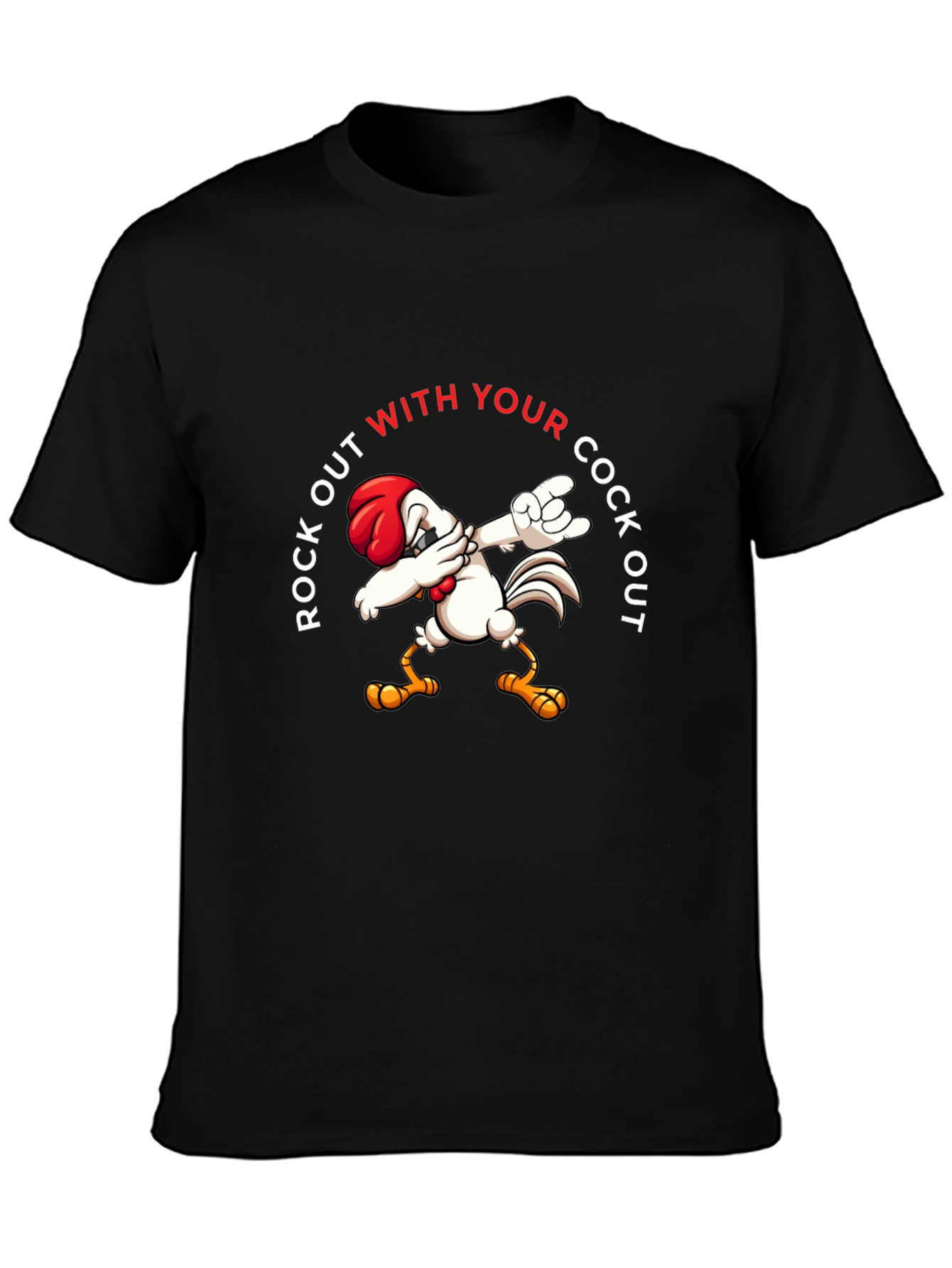 Rock Out Chicken Dab T-Shirt