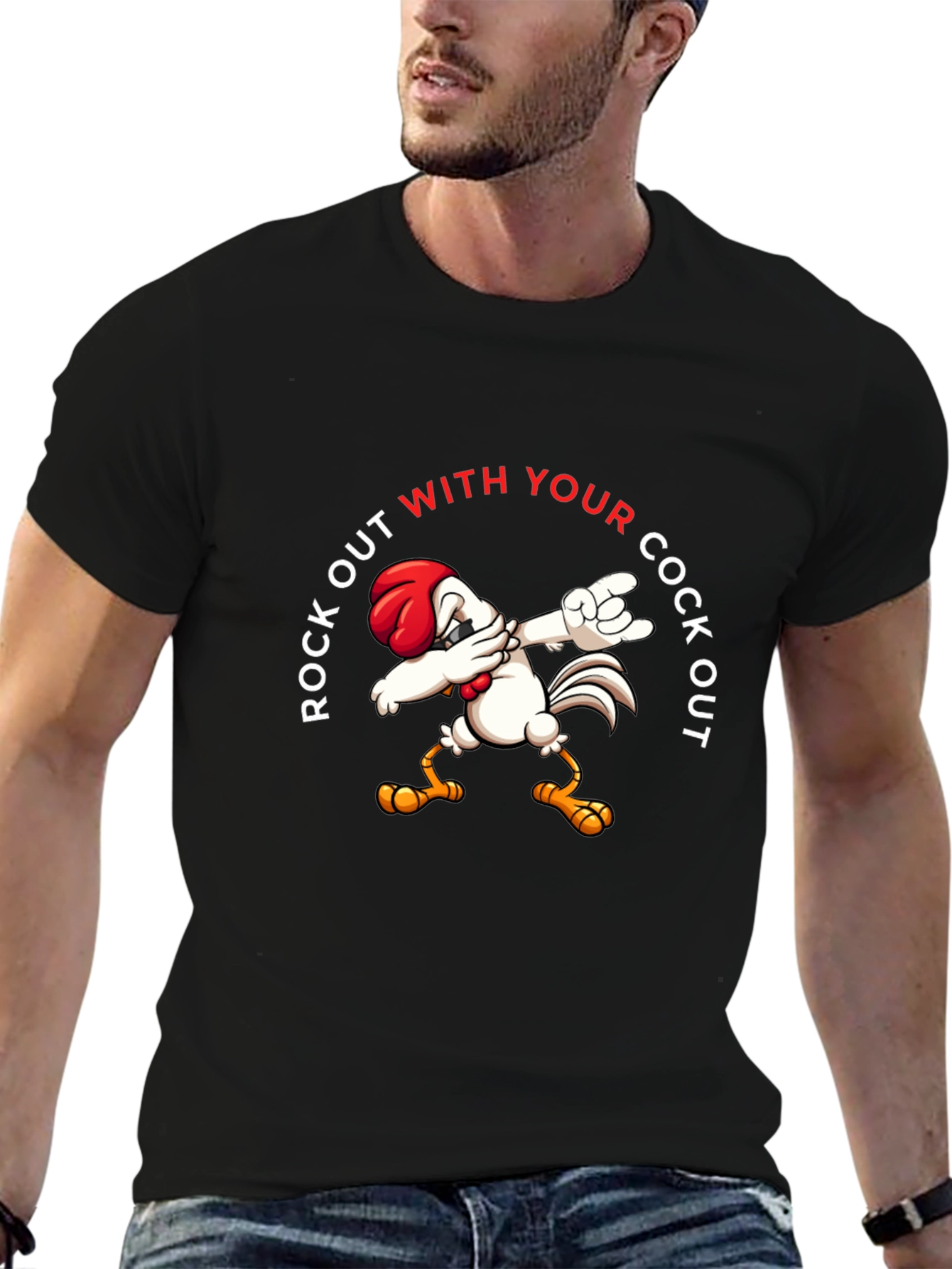 Rock Out Chicken Dab T-Shirt