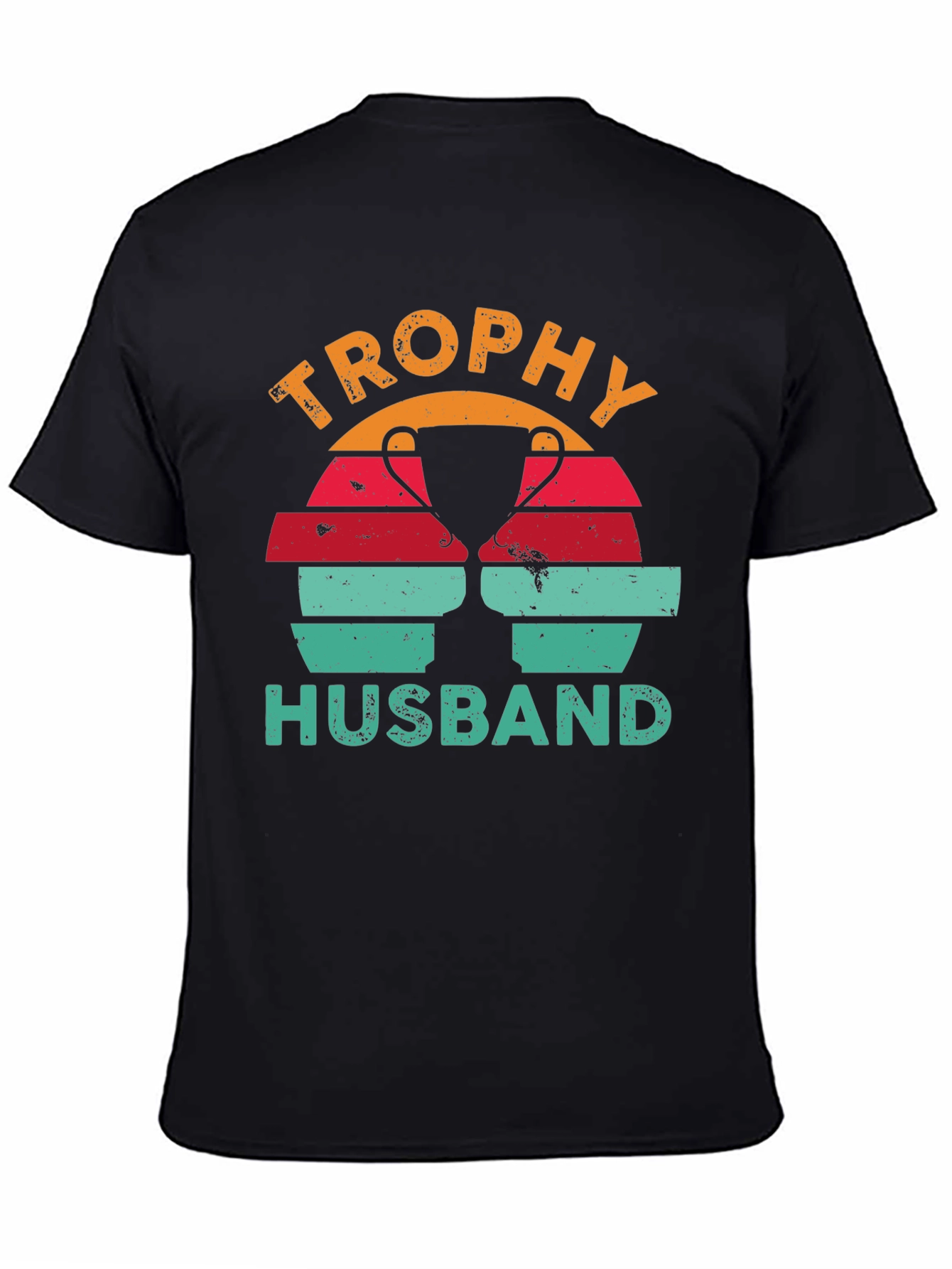 Trophy Husband Graphic Tee Retro Design