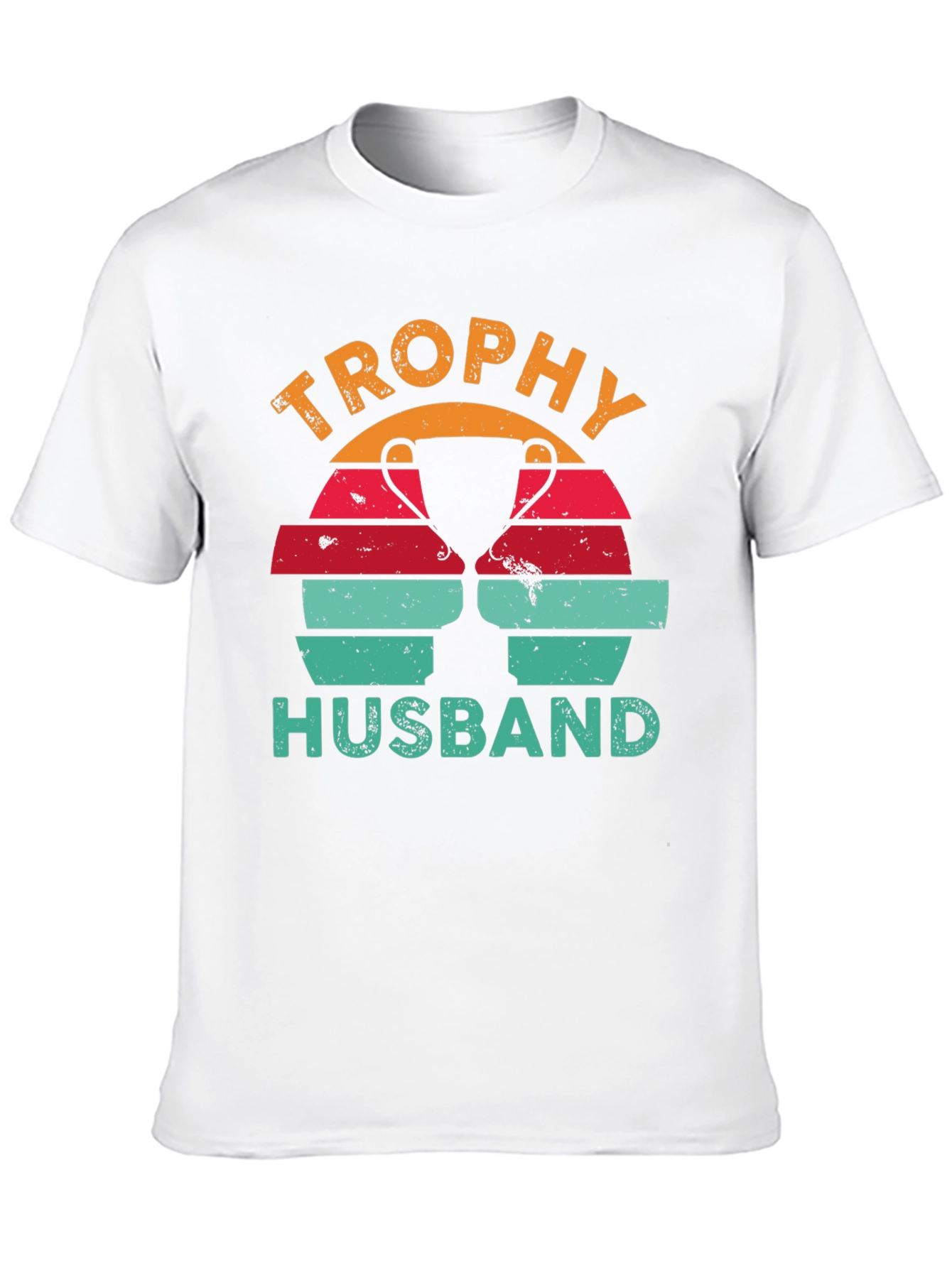 Trophy Husband Graphic Tee Retro Design