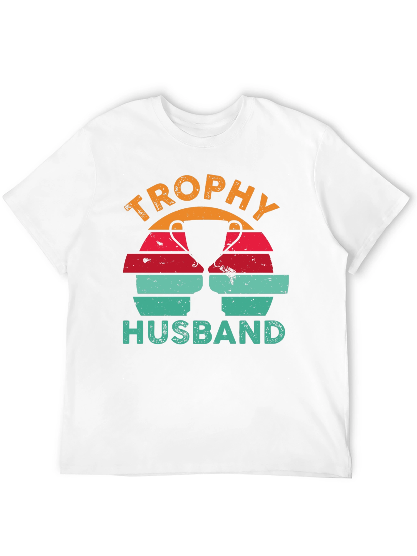 Trophy Husband Graphic Tee Retro Design