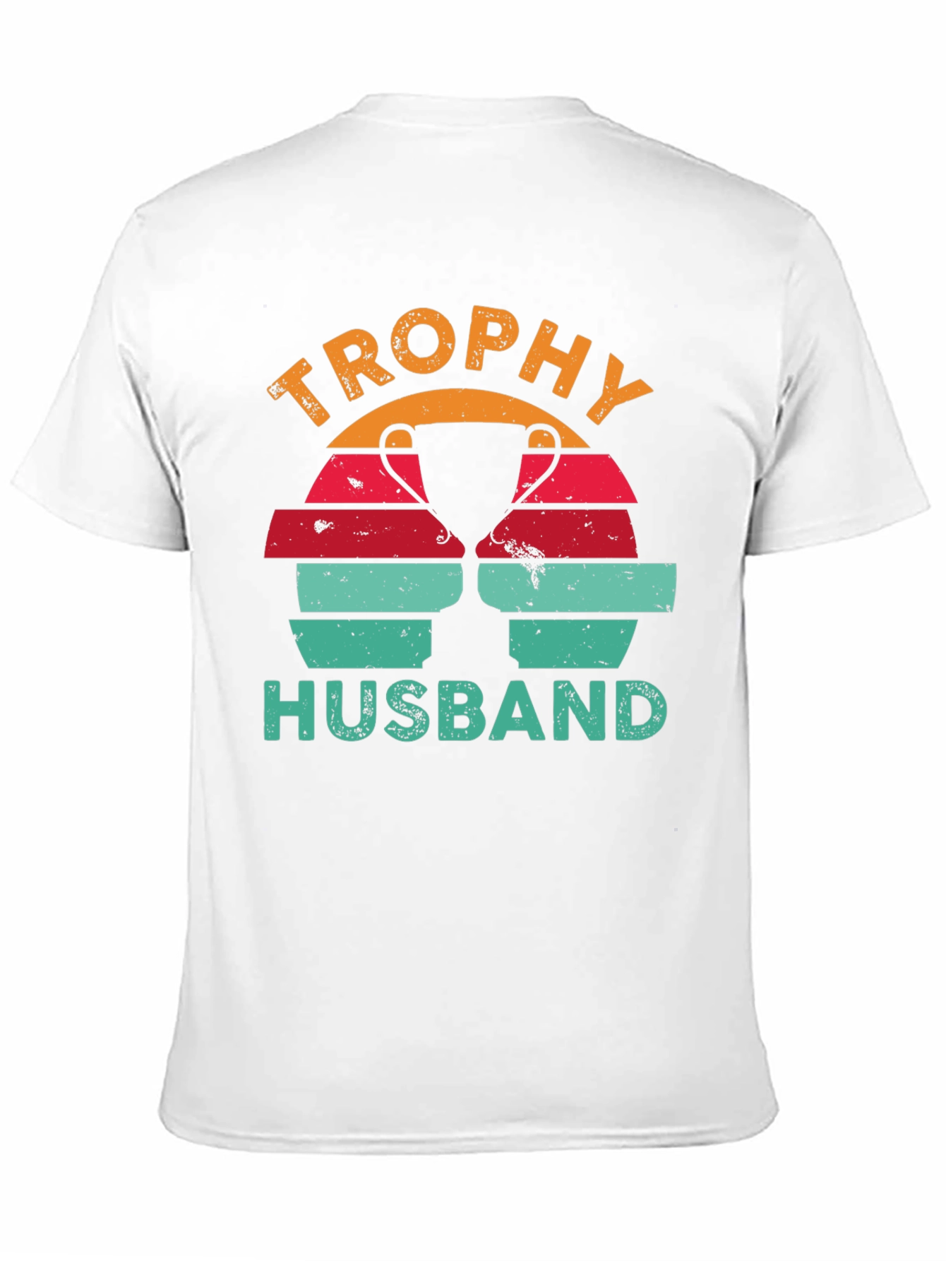 Trophy Husband Graphic Tee Retro Design
