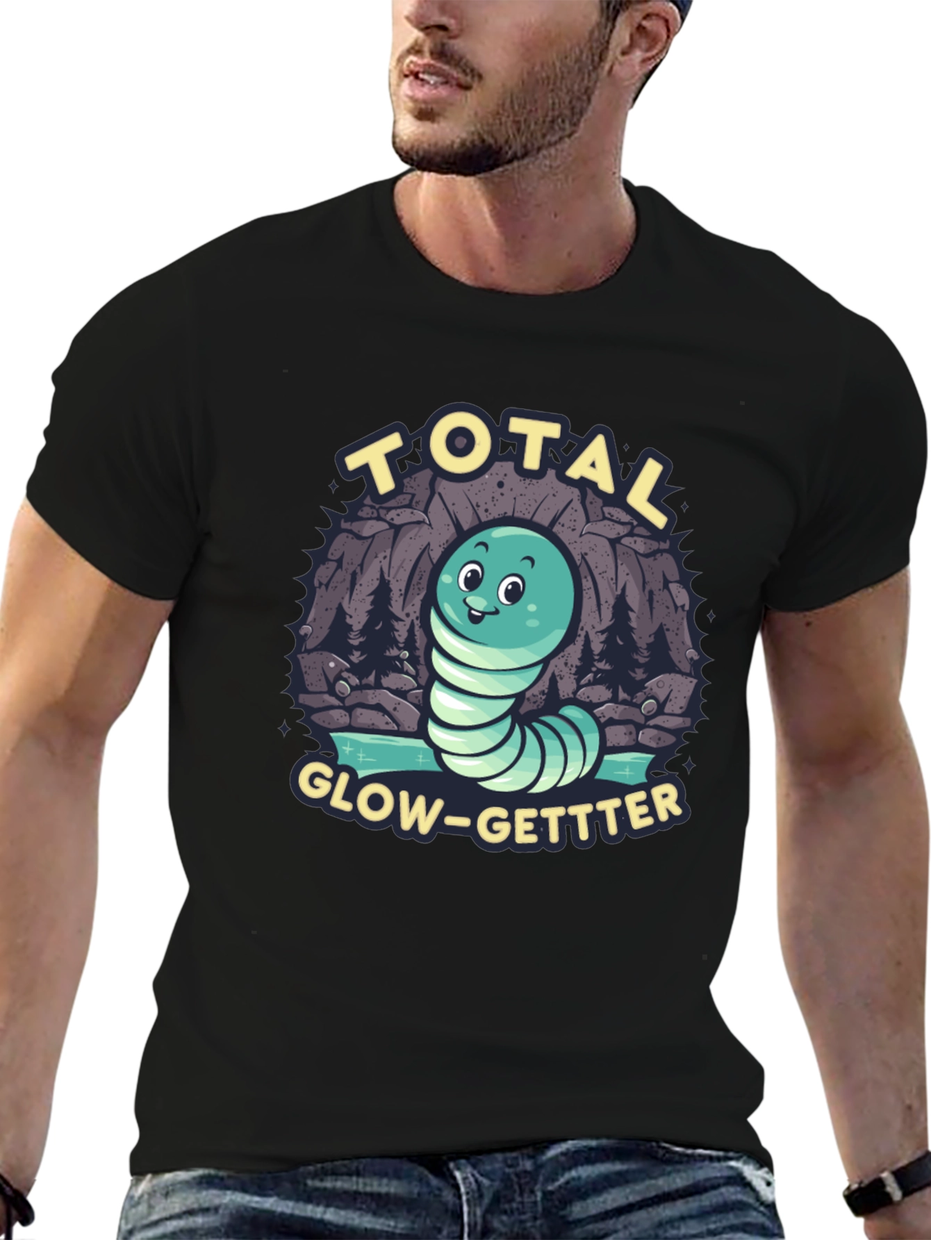 Total Glow-Getter Worm Graphic T-Shirt