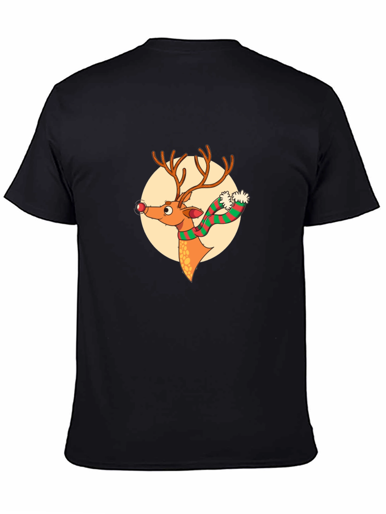 Festive Reindeer Graphic Tee - Holiday Style